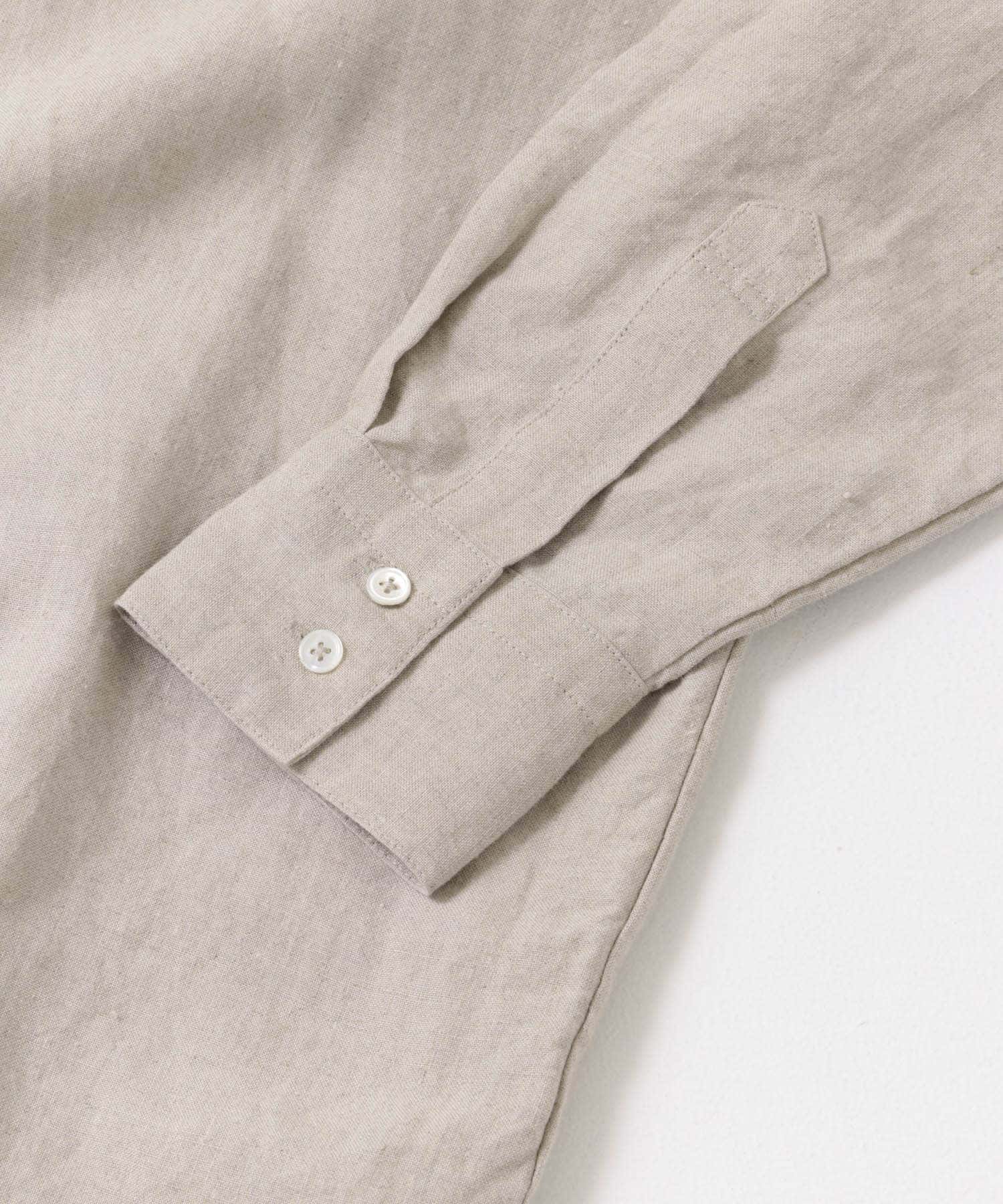 リネンクルーネックプルオーバー NATURAL FREE