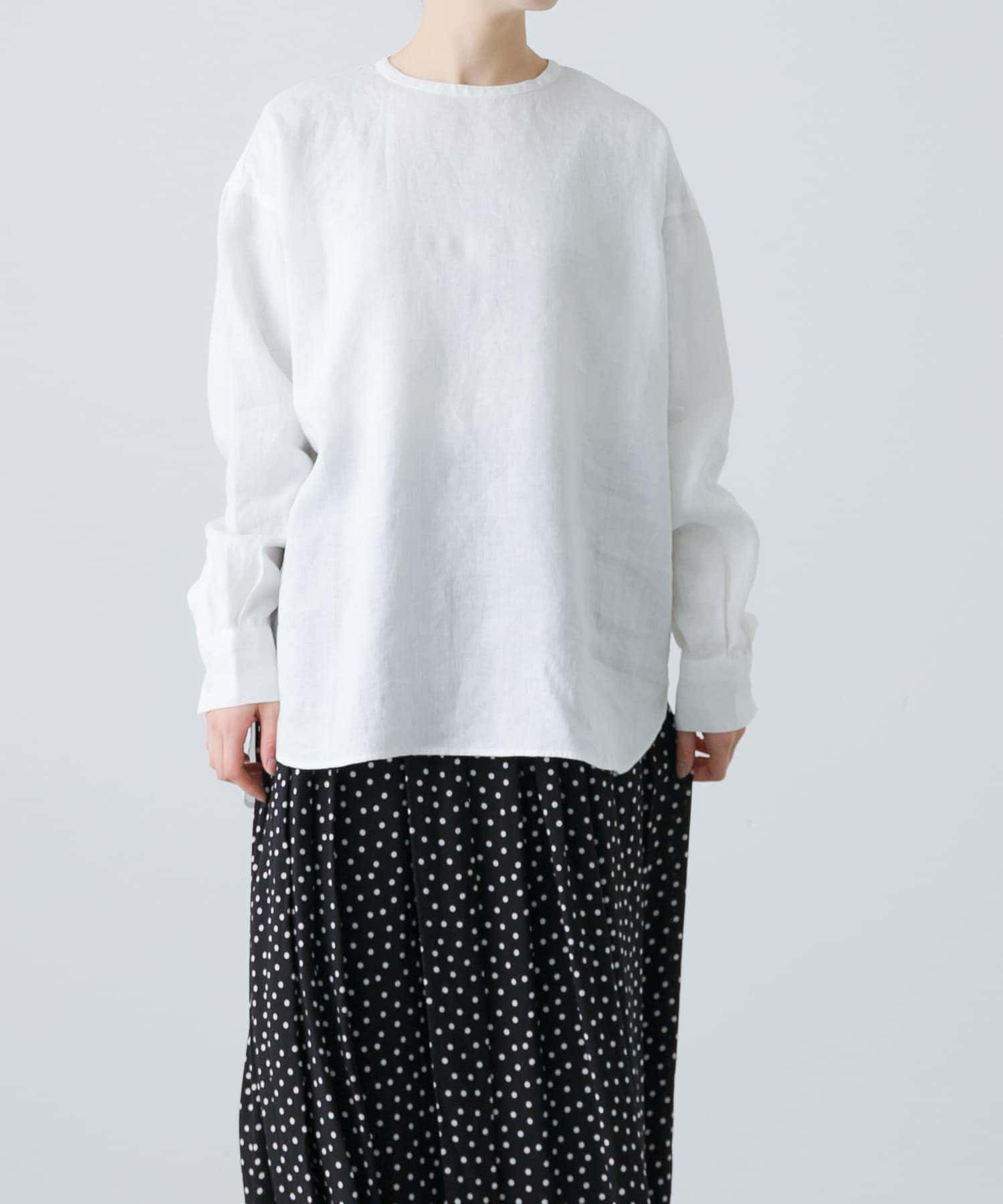 週末セール　かぐれ　リネンクルーネックプルオーバー かぐれ｜リネンクルーネックプルオーバー | Rakuten Fashion