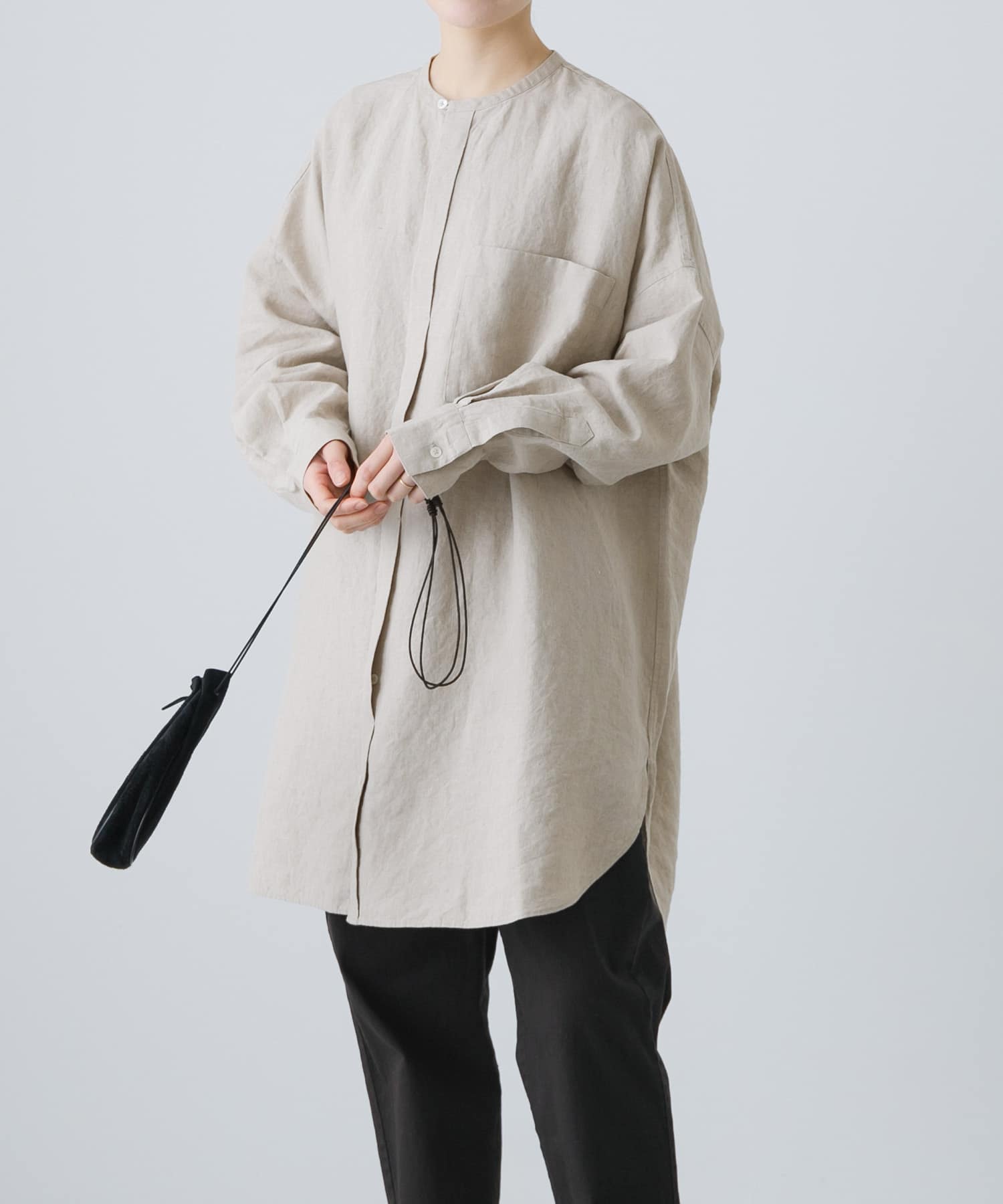 リネンチュニックシャツ