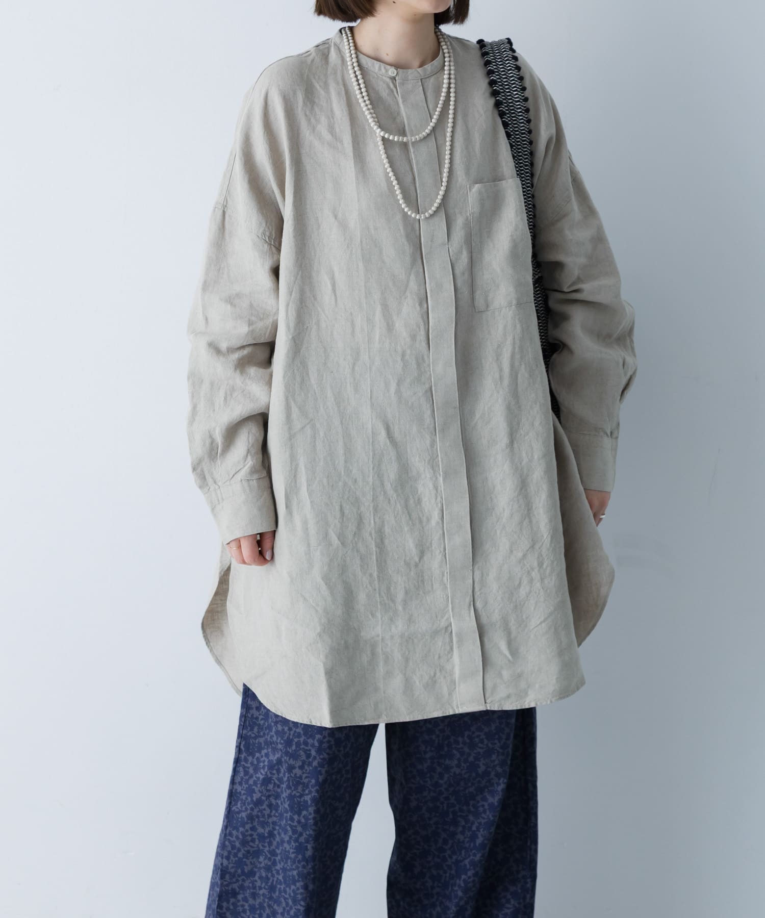 リネンチュニックシャツ