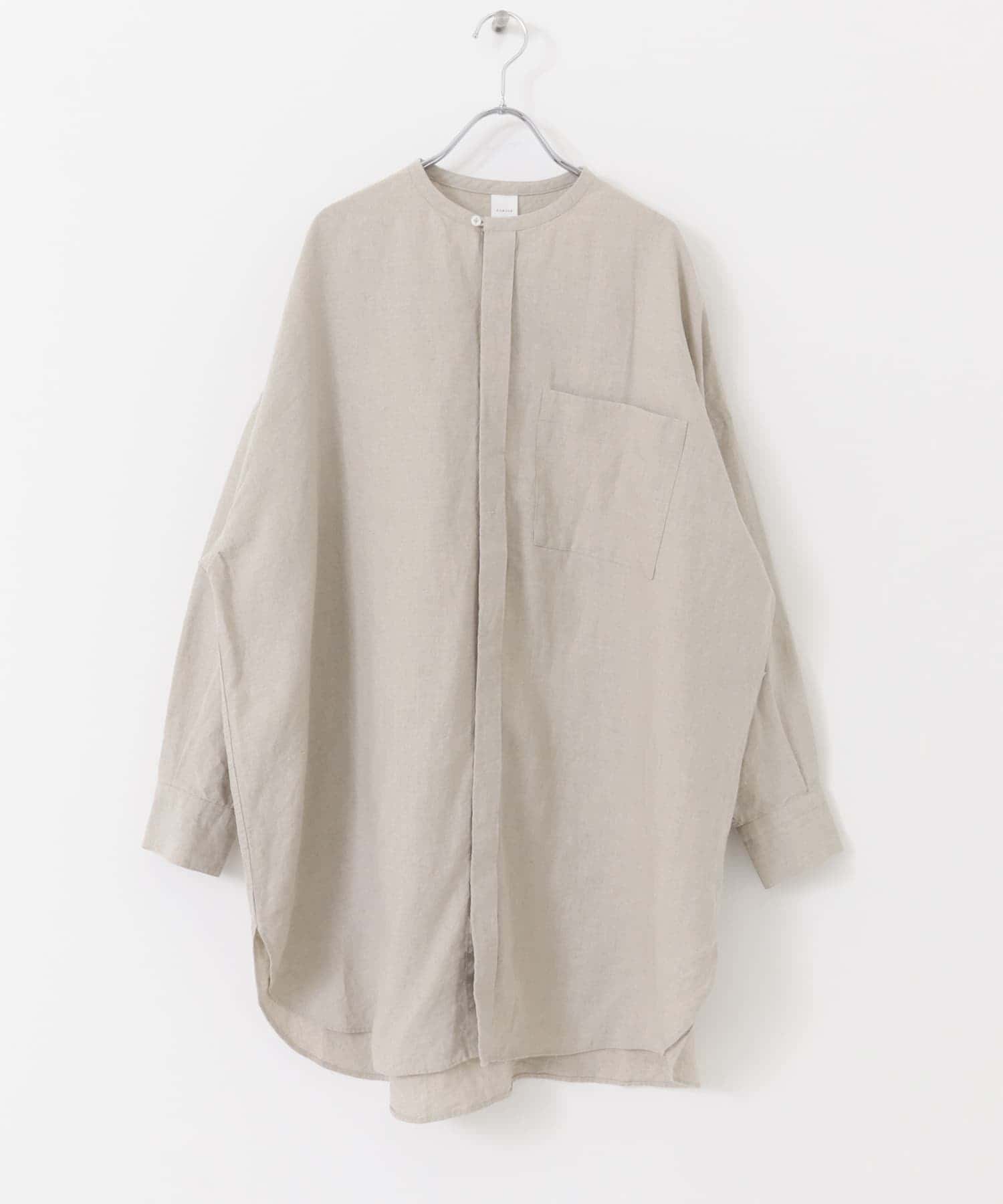リネンチュニックシャツ NATURAL FREE