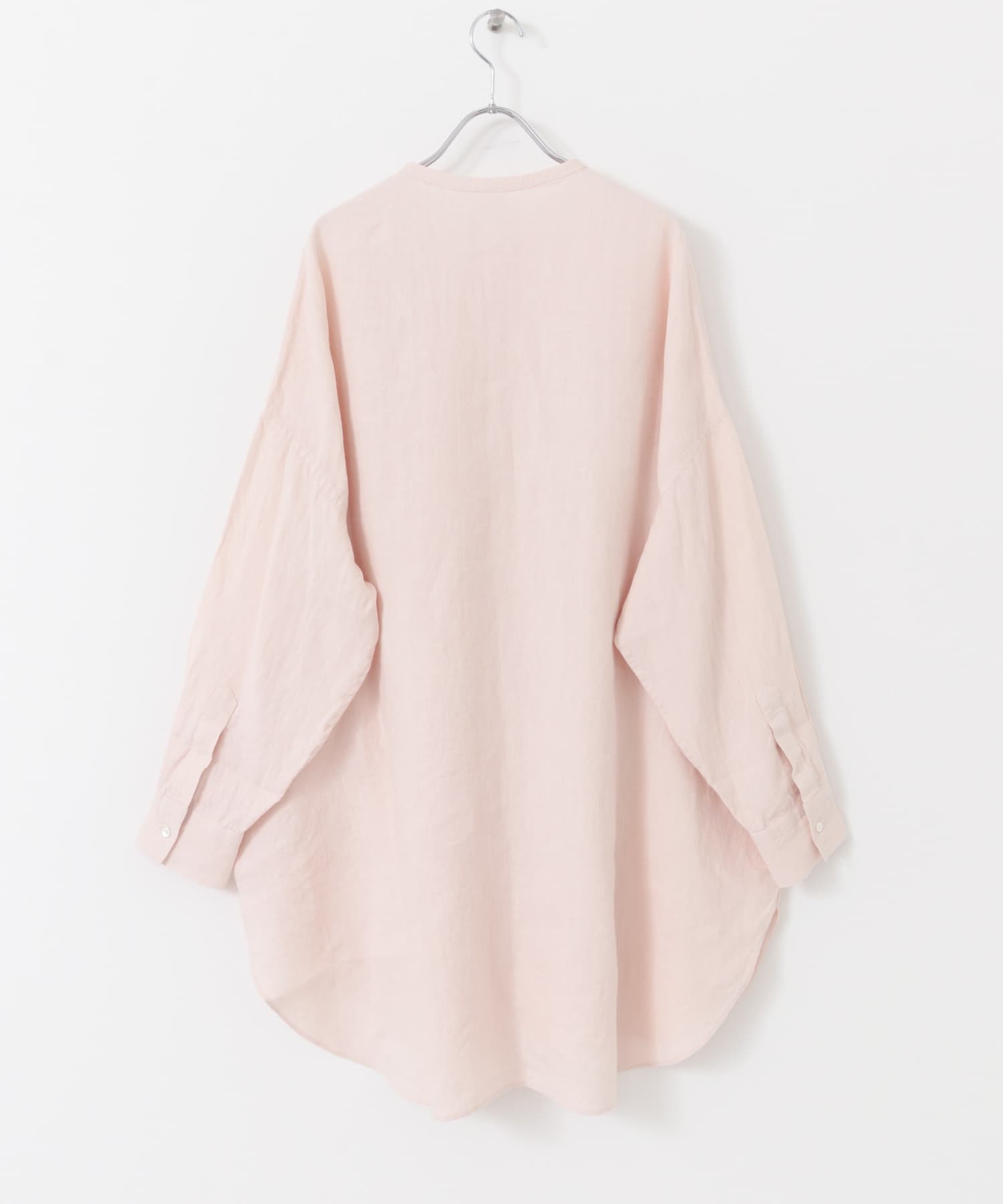 タグ付未使用✨24SS かぐれ リネンチュニックシャツ ベージュ 洗える リネンチュニックシャツ （シャツ・ブラウス）｜＊＊かぐれ / か