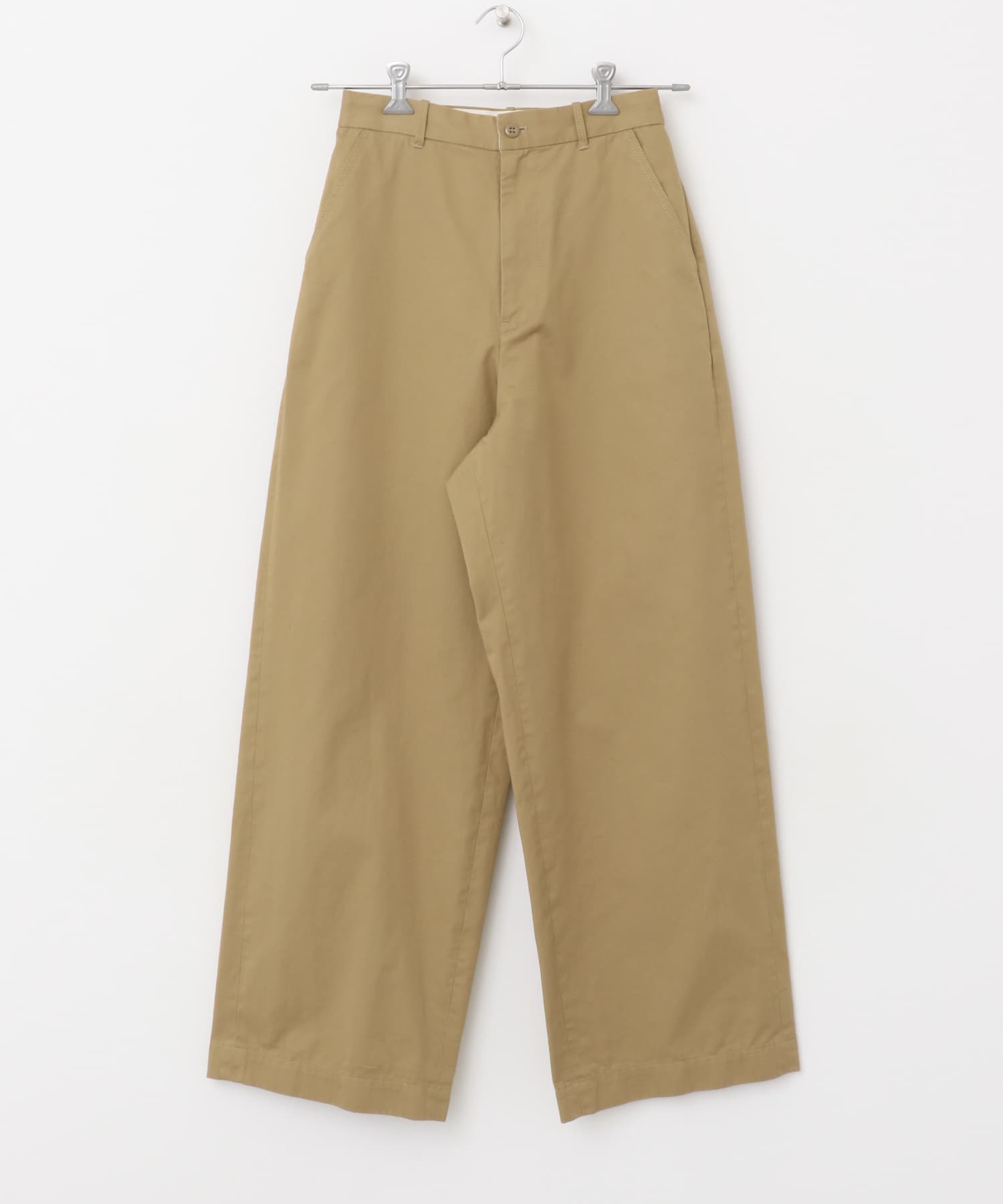 『ユニセックス』ハイカウントチノパンツ CAMELBEIGE 1