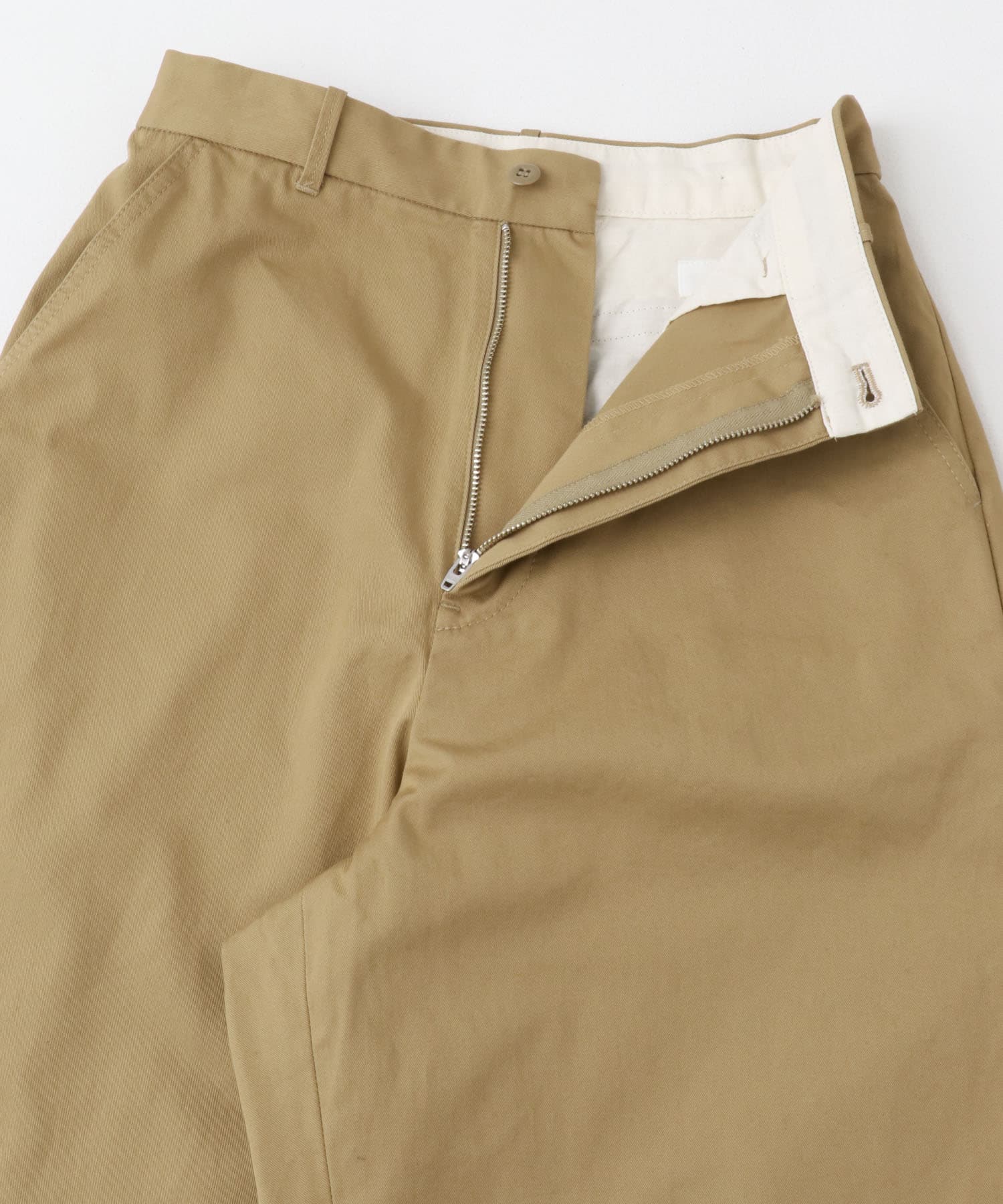 『ユニセックス』ハイカウントチノパンツ CAMELBEIGE 1