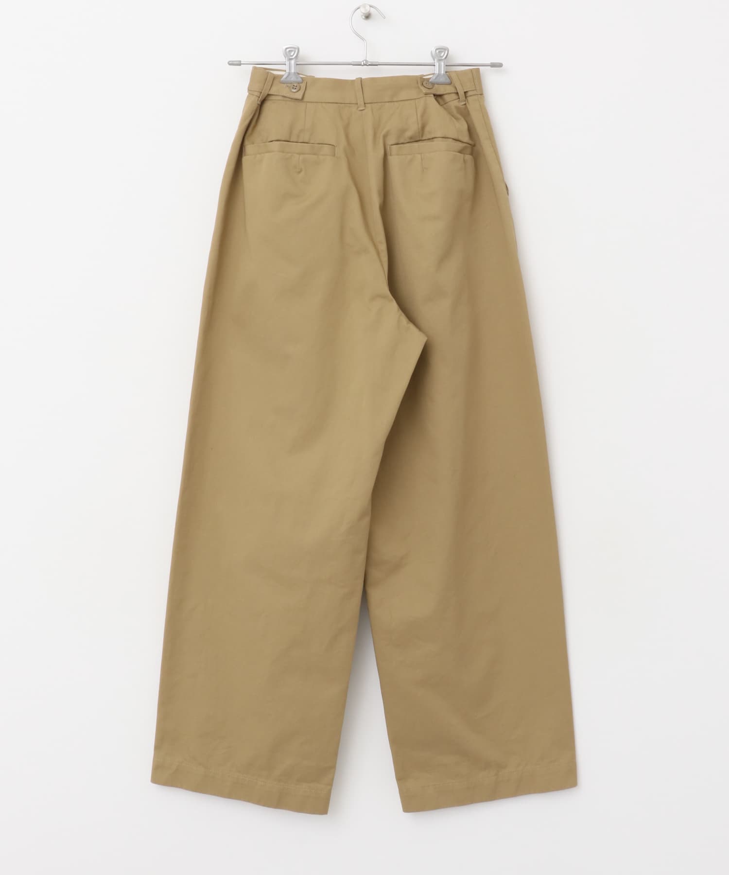 『ユニセックス』ハイカウントチノパンツ CAMELBEIGE 1
