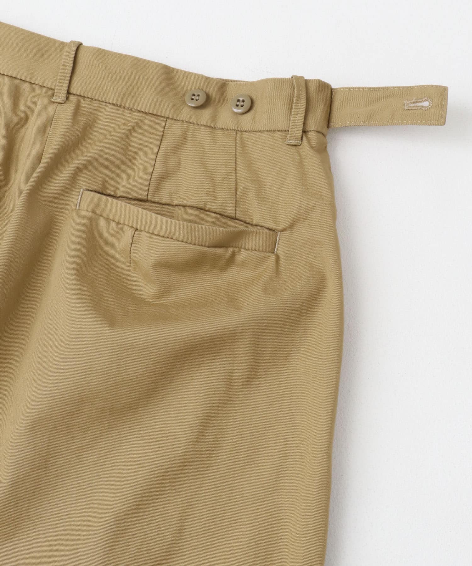 『ユニセックス』ハイカウントチノパンツ CAMELBEIGE 1