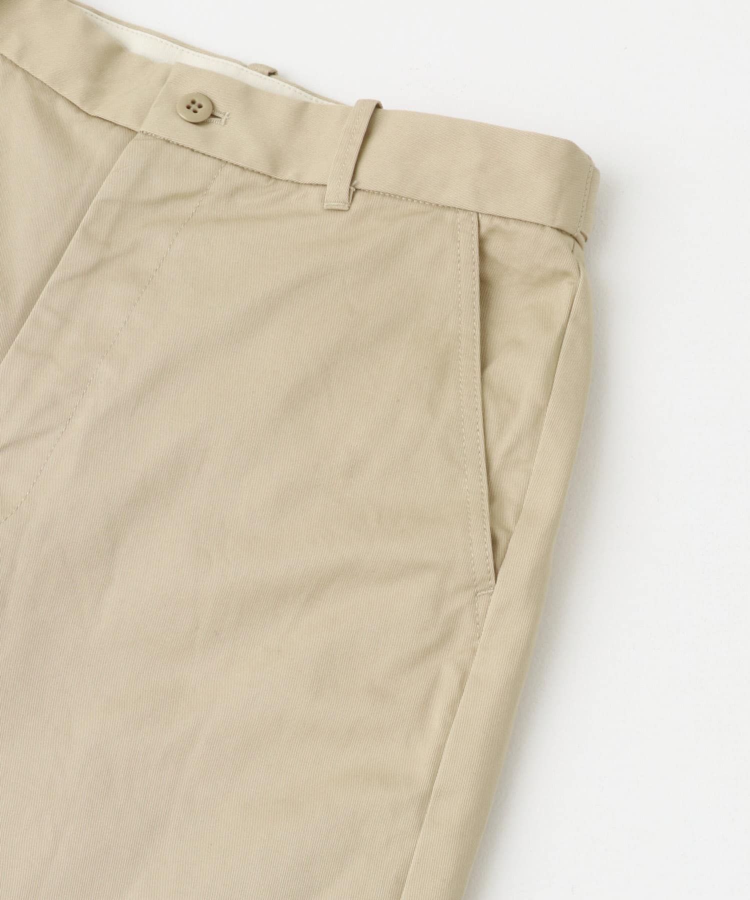 『ユニセックス』ハイカウントチノパンツ SAND BEIGE 1