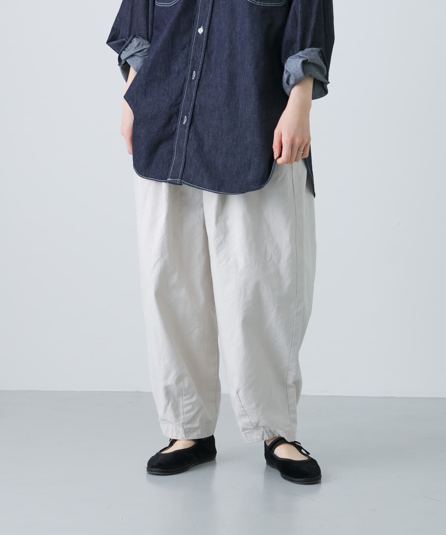 カラーコクーンパンツ