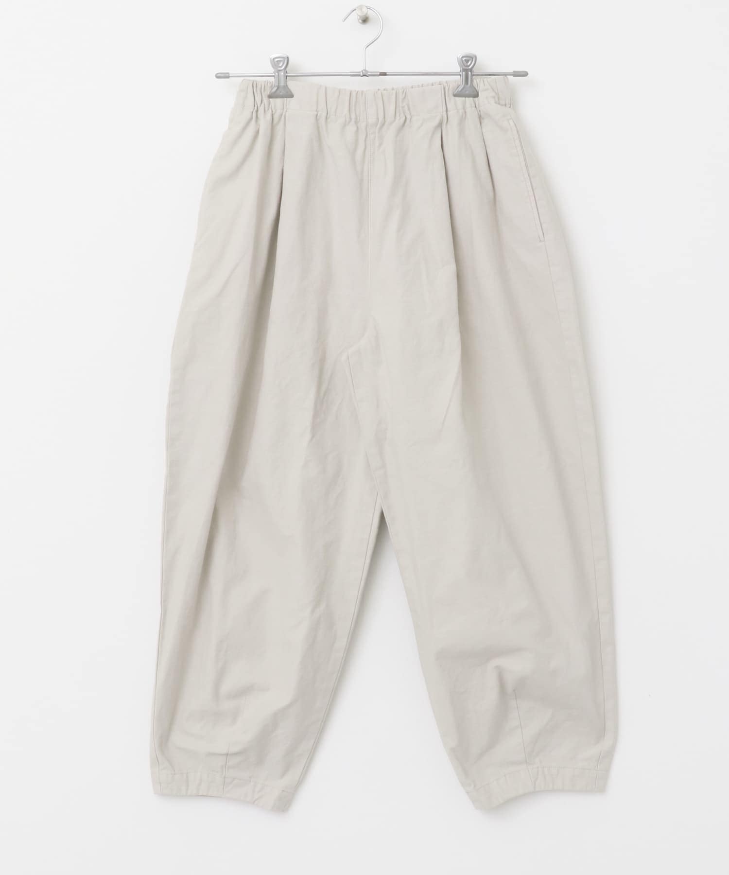 カラーコクーンパンツ GREGE FREE