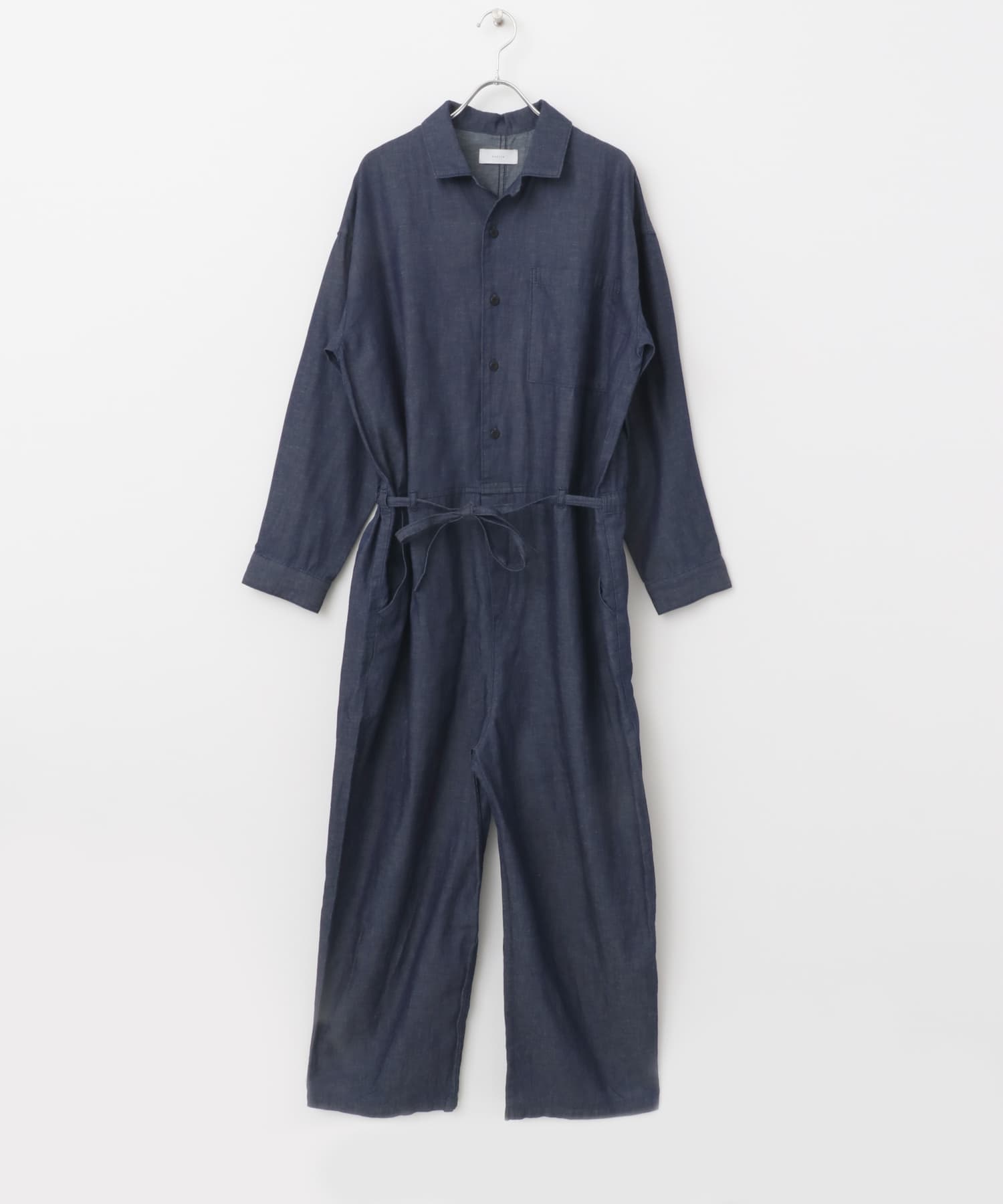 コットンリネンデニムオールインワン INDIGO FREE