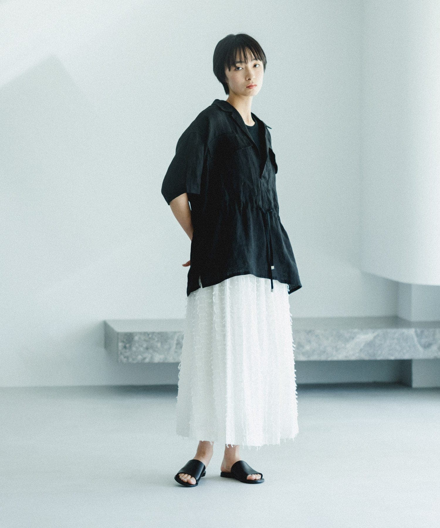 フリンジカットジャガードスカート(FREE OFF): スカート｜URBAN