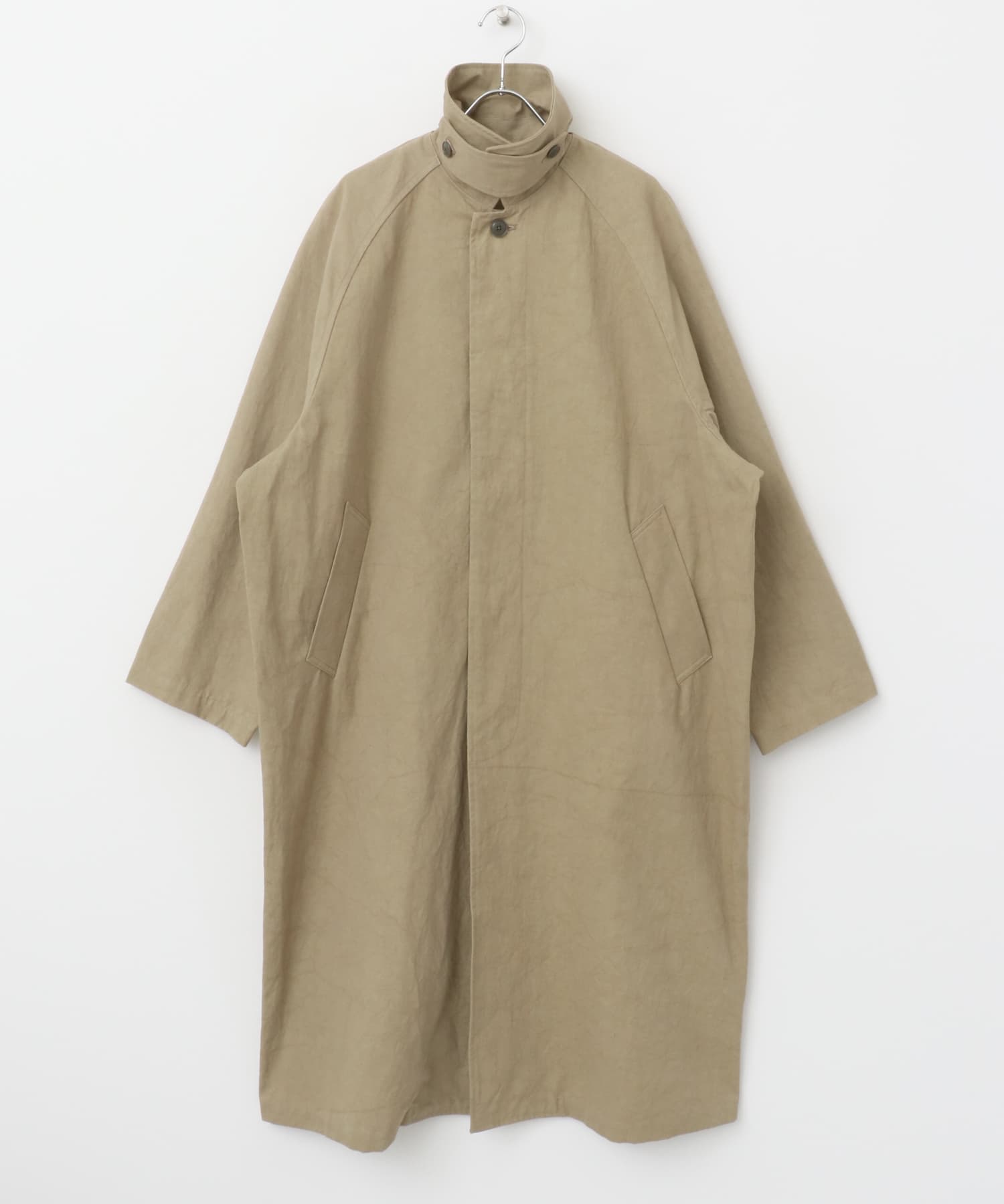 コットンステンカラーコート BEIGE 1