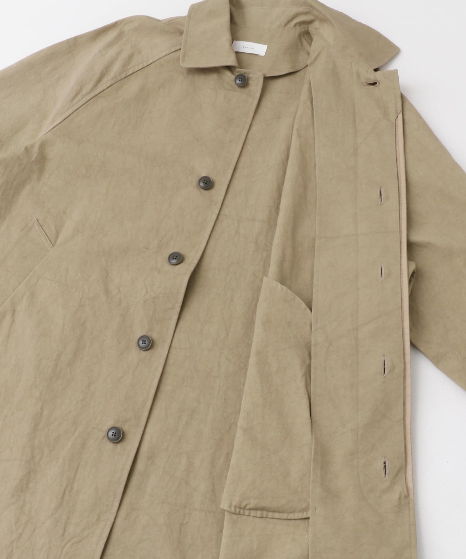 コットンステンカラーコート BEIGE 1