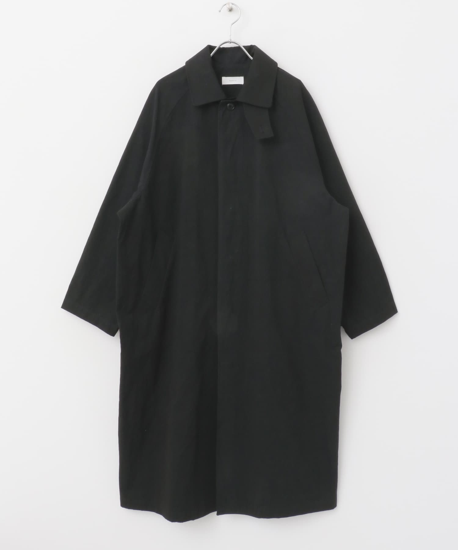 コットンステンカラーコート BLACK 1
