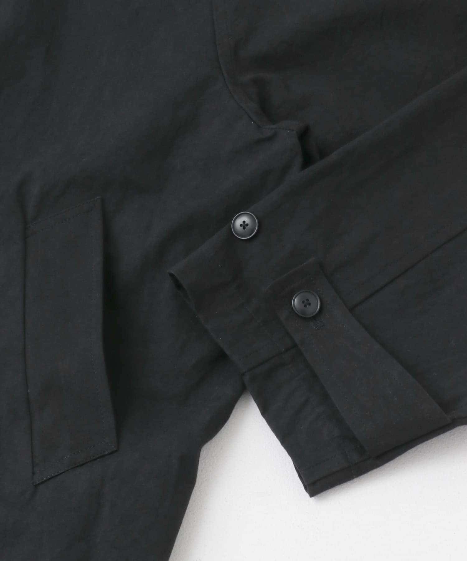 eskandar リネンコーティング 黒 カバーオール サイズ2 eskandar