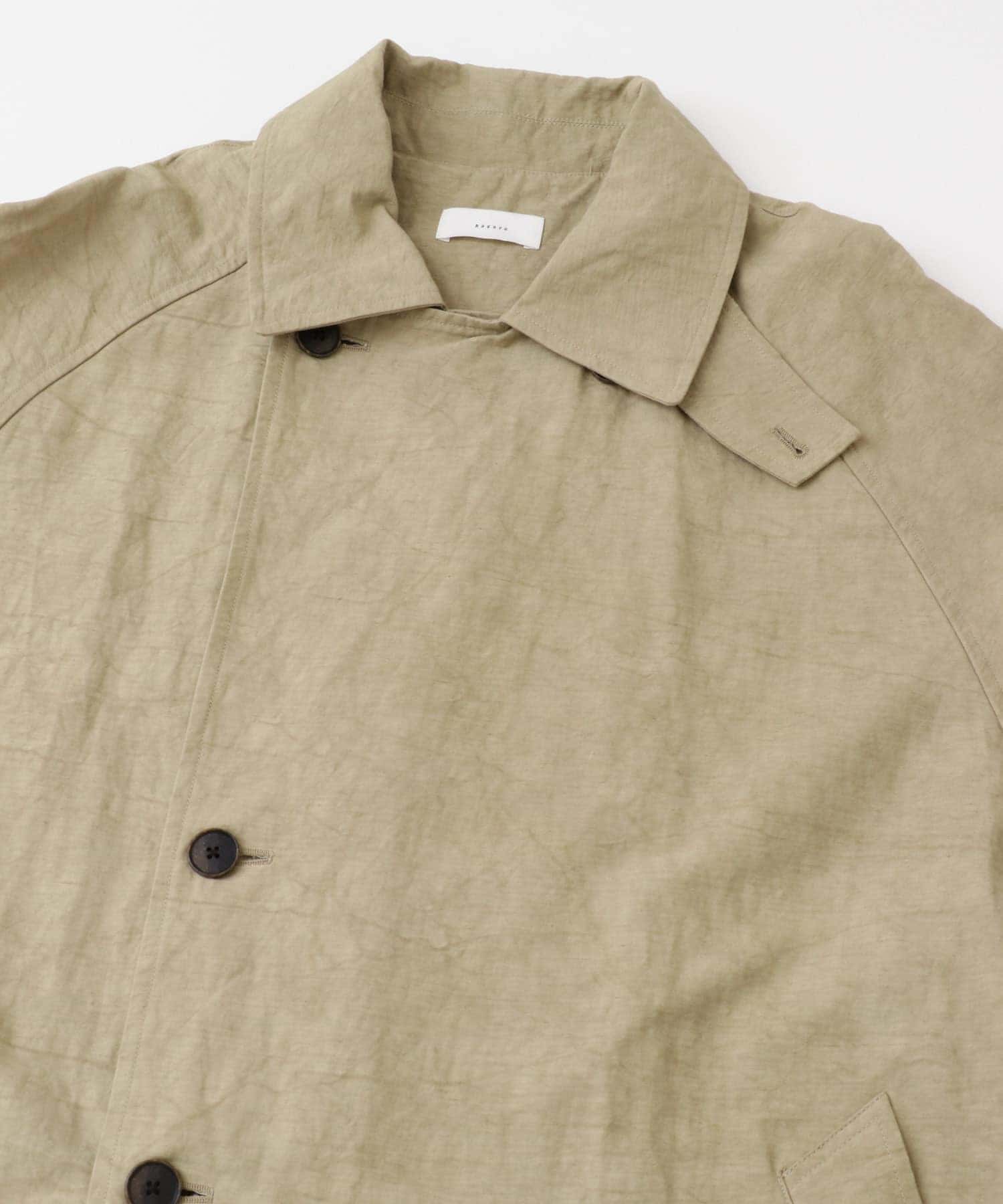 『ユニセックス』コットンリネンオーバートレンチコート BEIGE 1