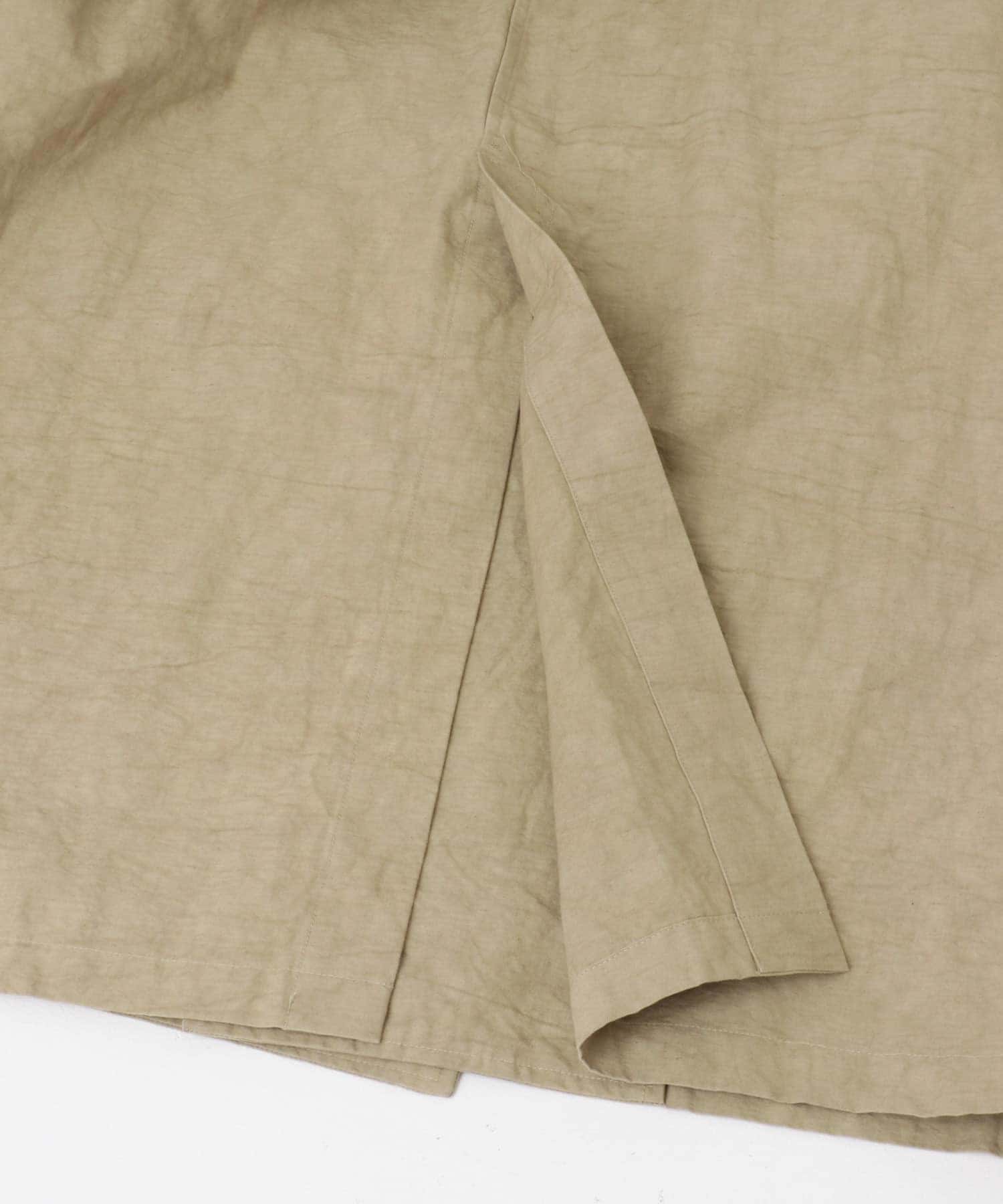 『ユニセックス』コットンリネンオーバートレンチコート BEIGE 1