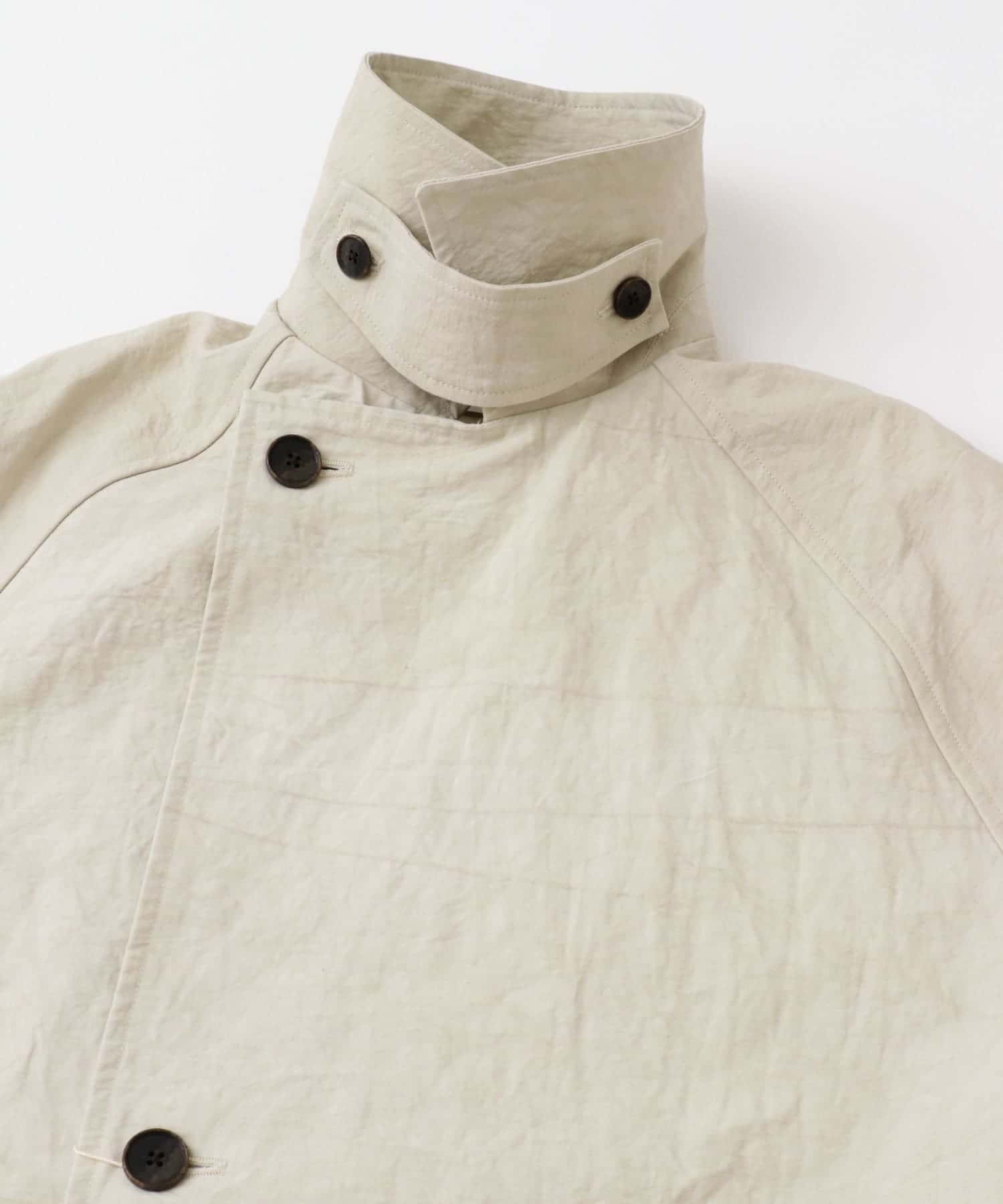 『ユニセックス』コットンリネンオーバートレンチコート L/BEIGE 1