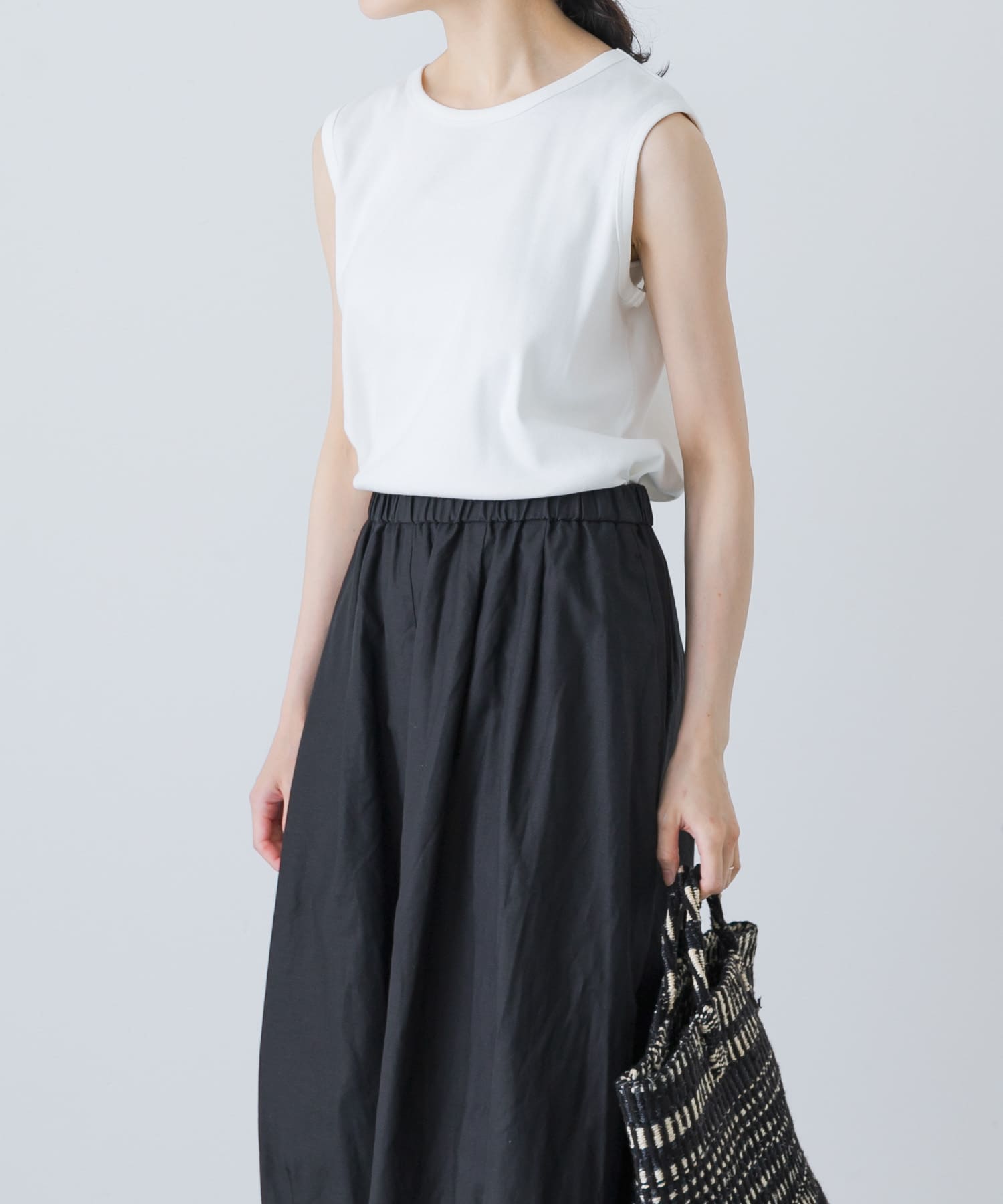 フライスノースリーブカットソー