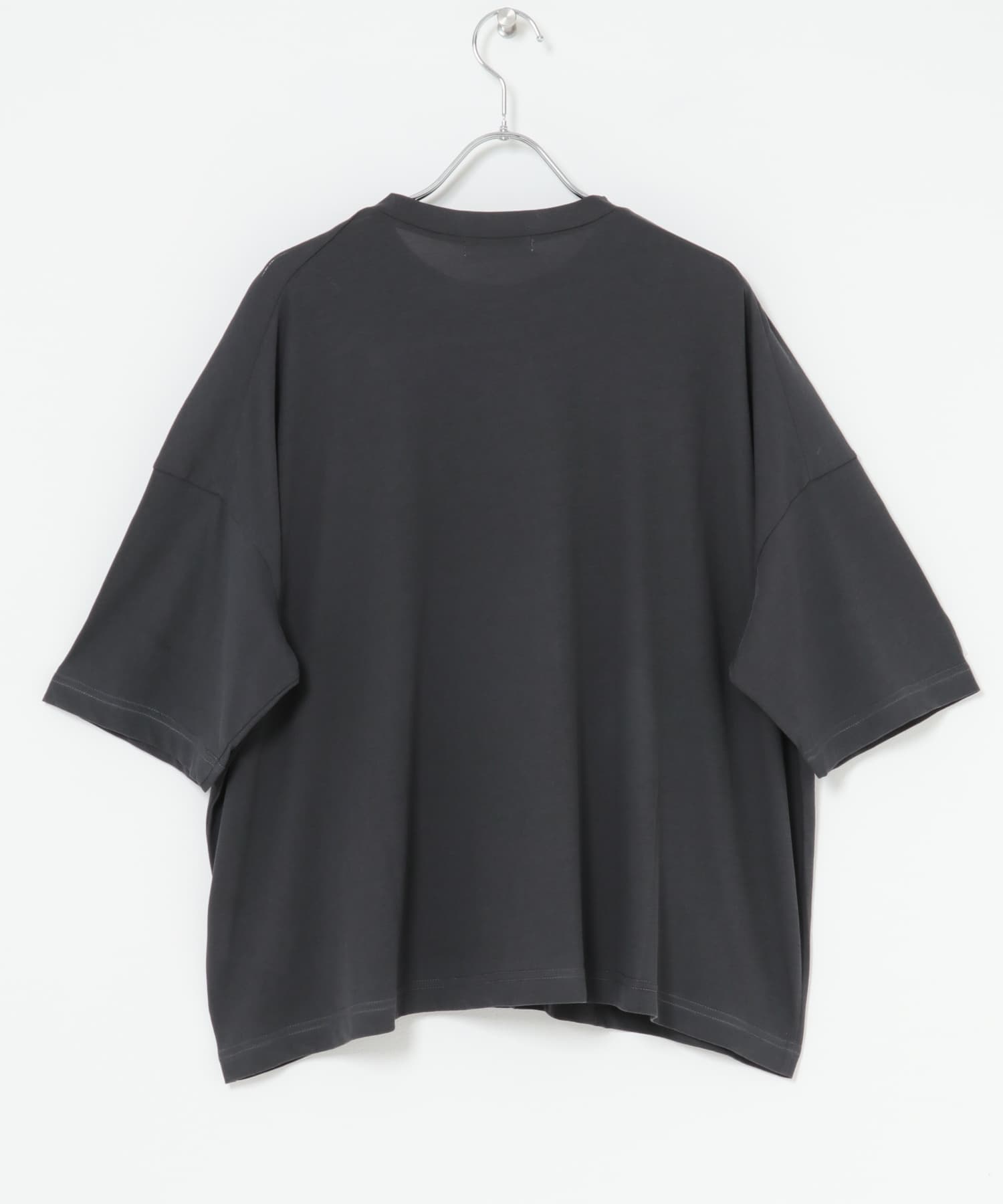 ハイツイストコットン半袖Tシャツ CHARCOAL FREE