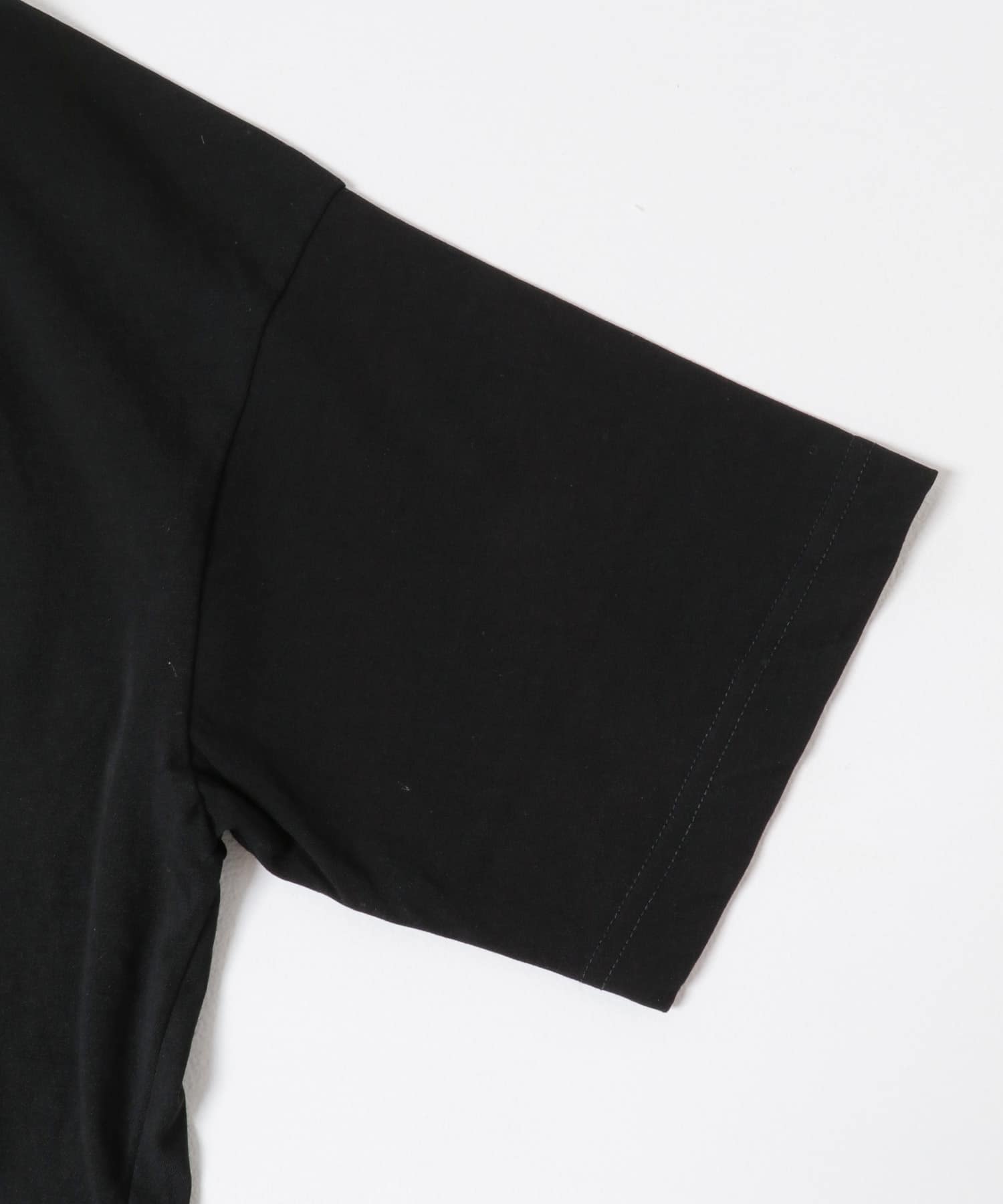 ハイツイストコットン半袖Tシャツ BLACK FREE