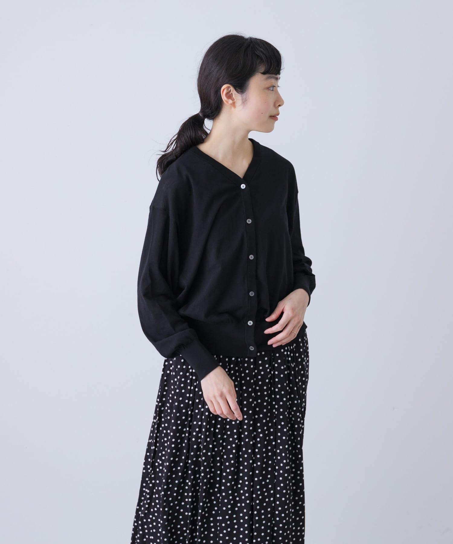 コットンエアリーカーディガン