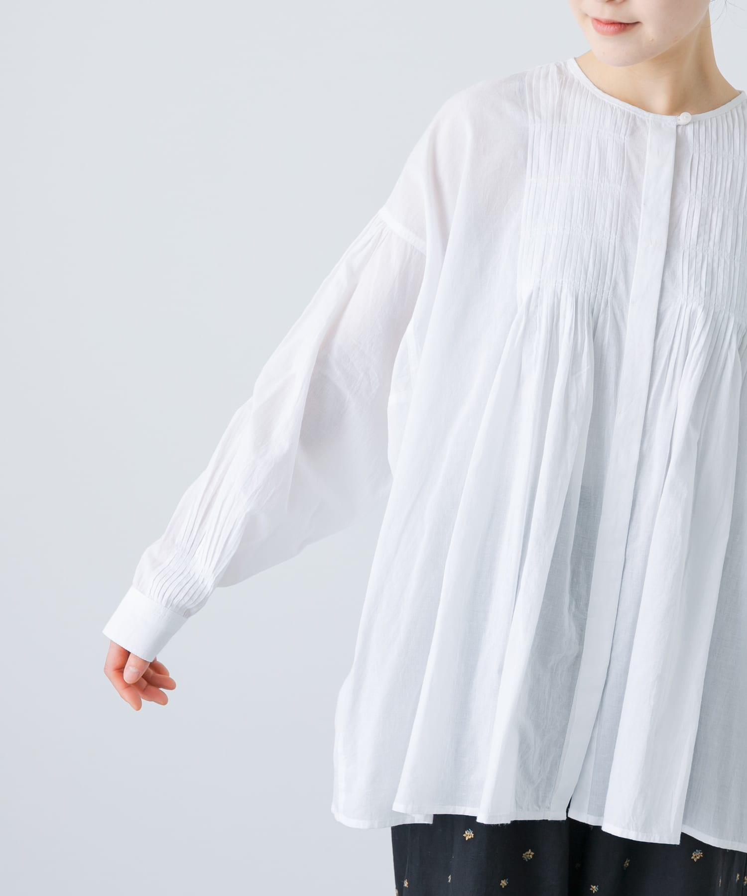 コットンピンタックブラウス(FREE SAGE): トップス｜URBAN