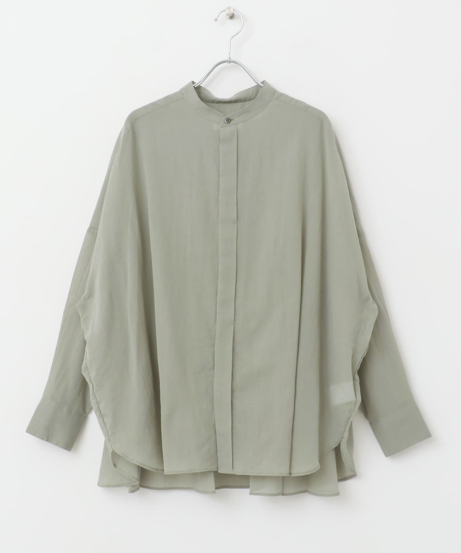 バックタックワイドシャツ SMOKE KHK FREE