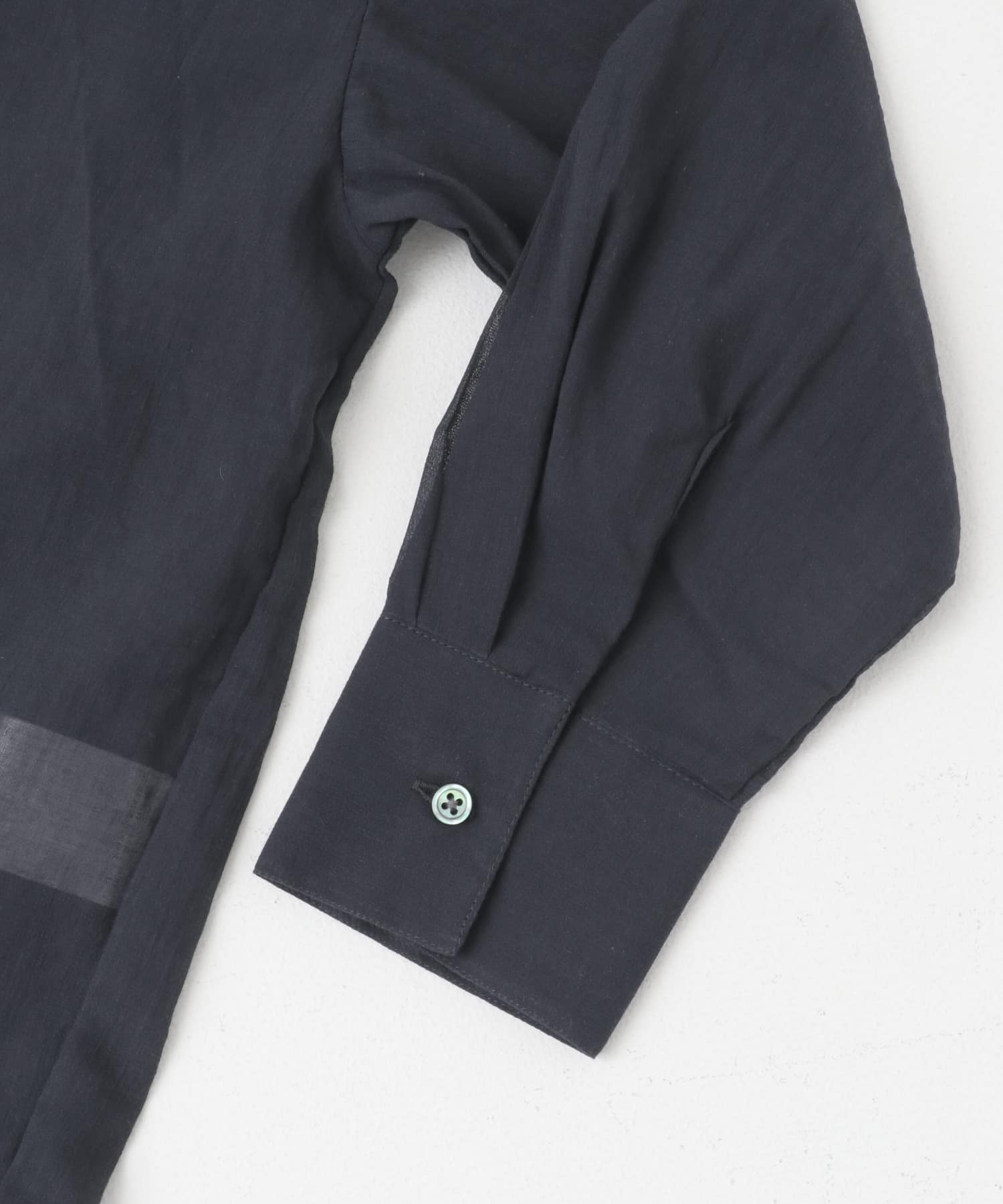 バックタックワイドシャツ NAVY FREE