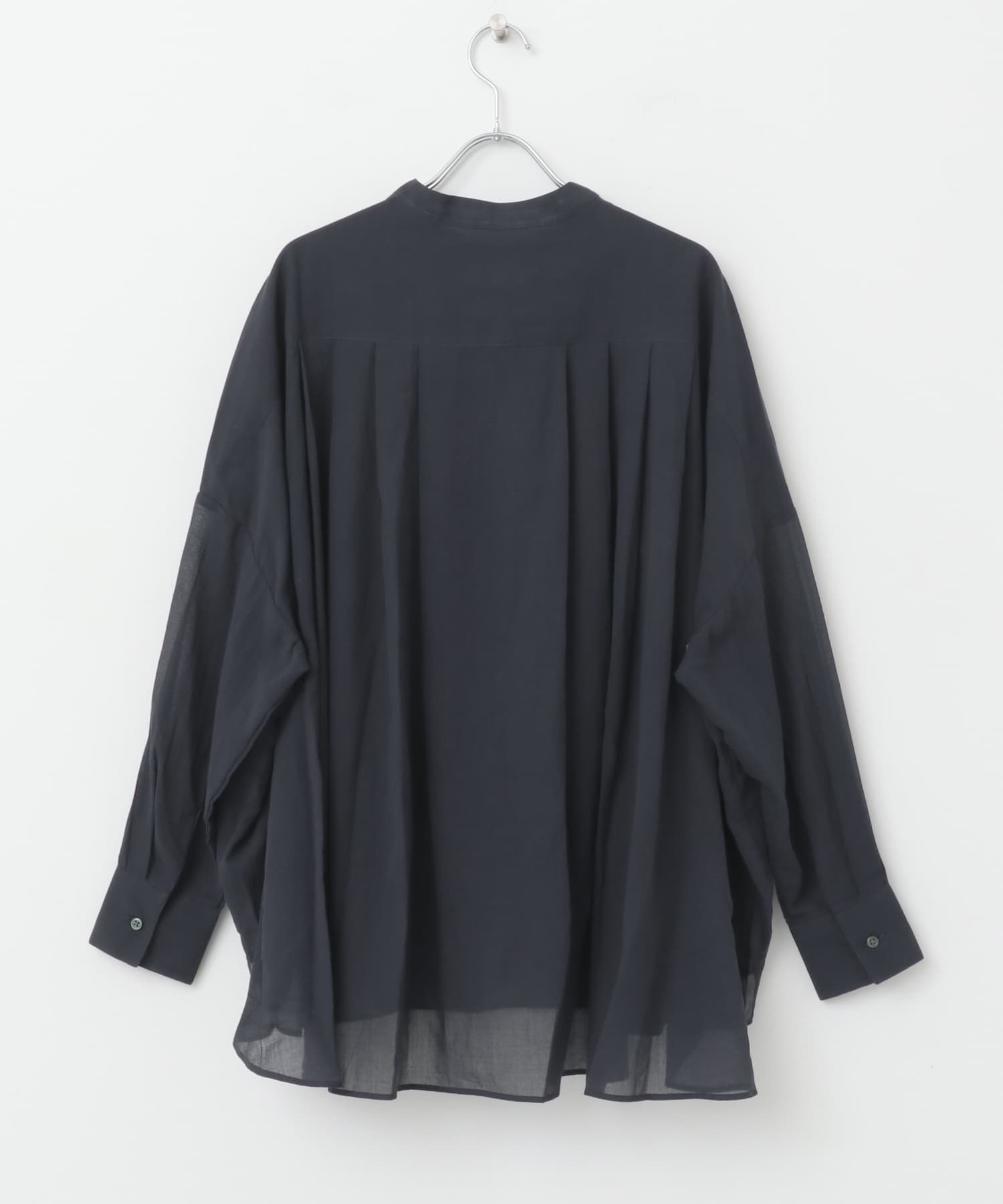 バックタックワイドシャツ NAVY FREE