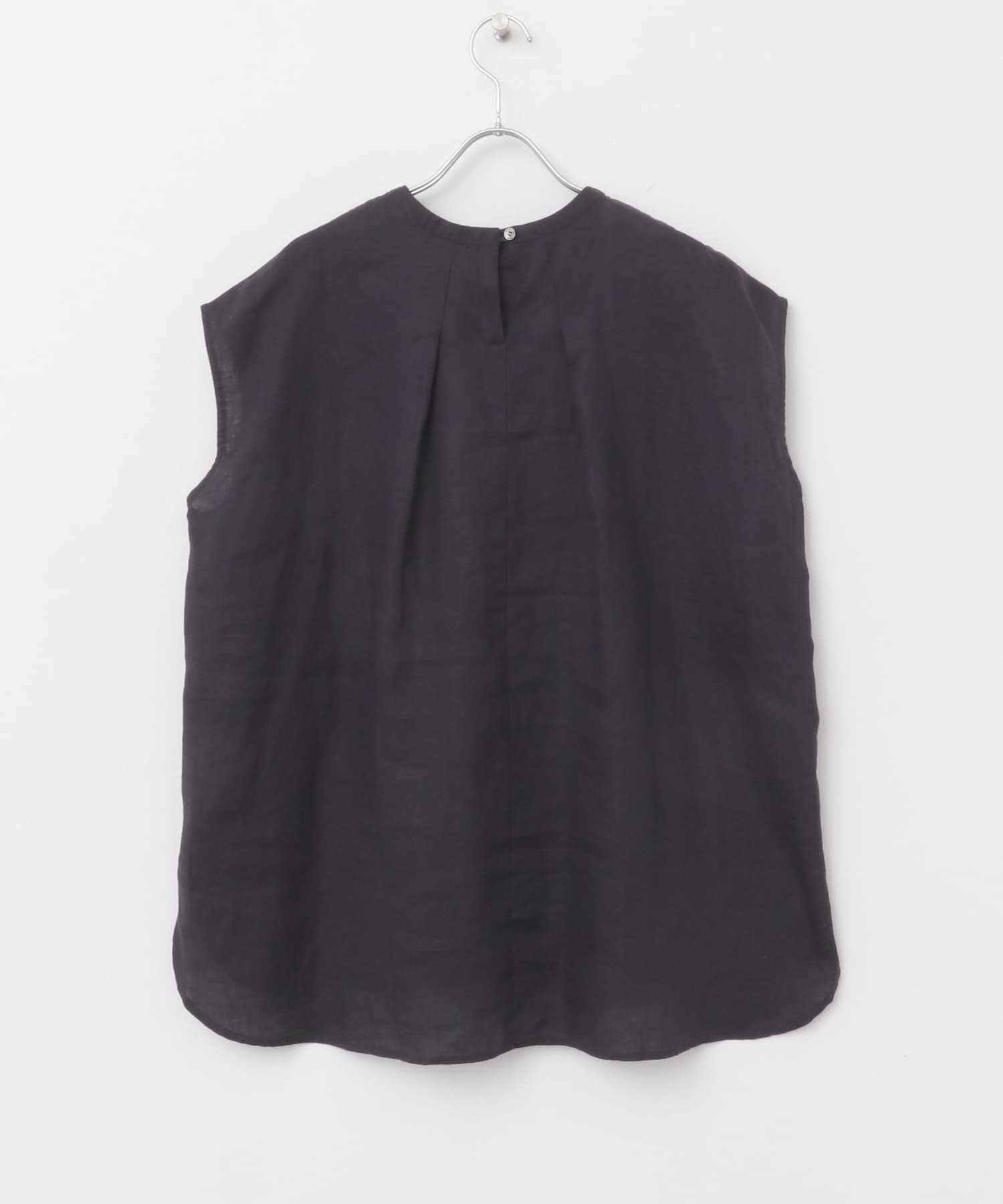 リネンフレンチクルーネック NAVY FREE