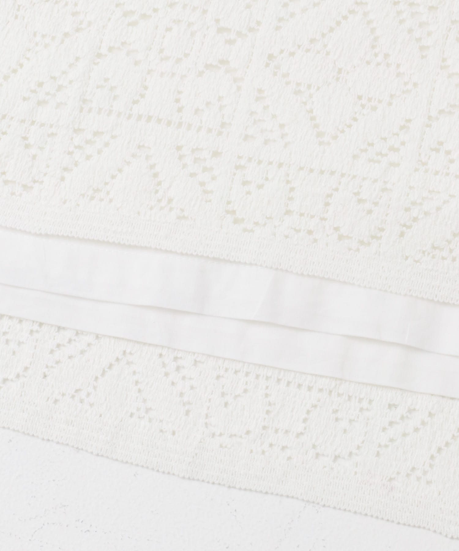 コットンレースポンチョプルオーバー OFF FREE