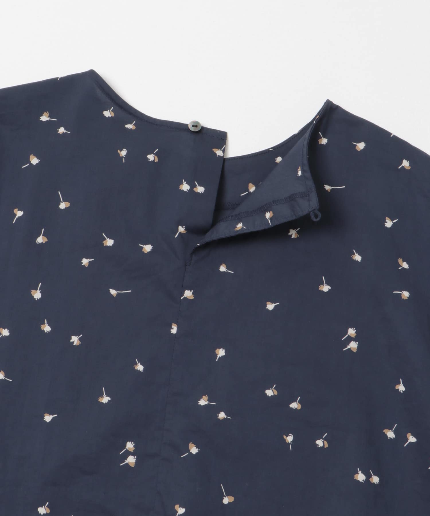 小花ドロストプルオーバー NAVY FREE