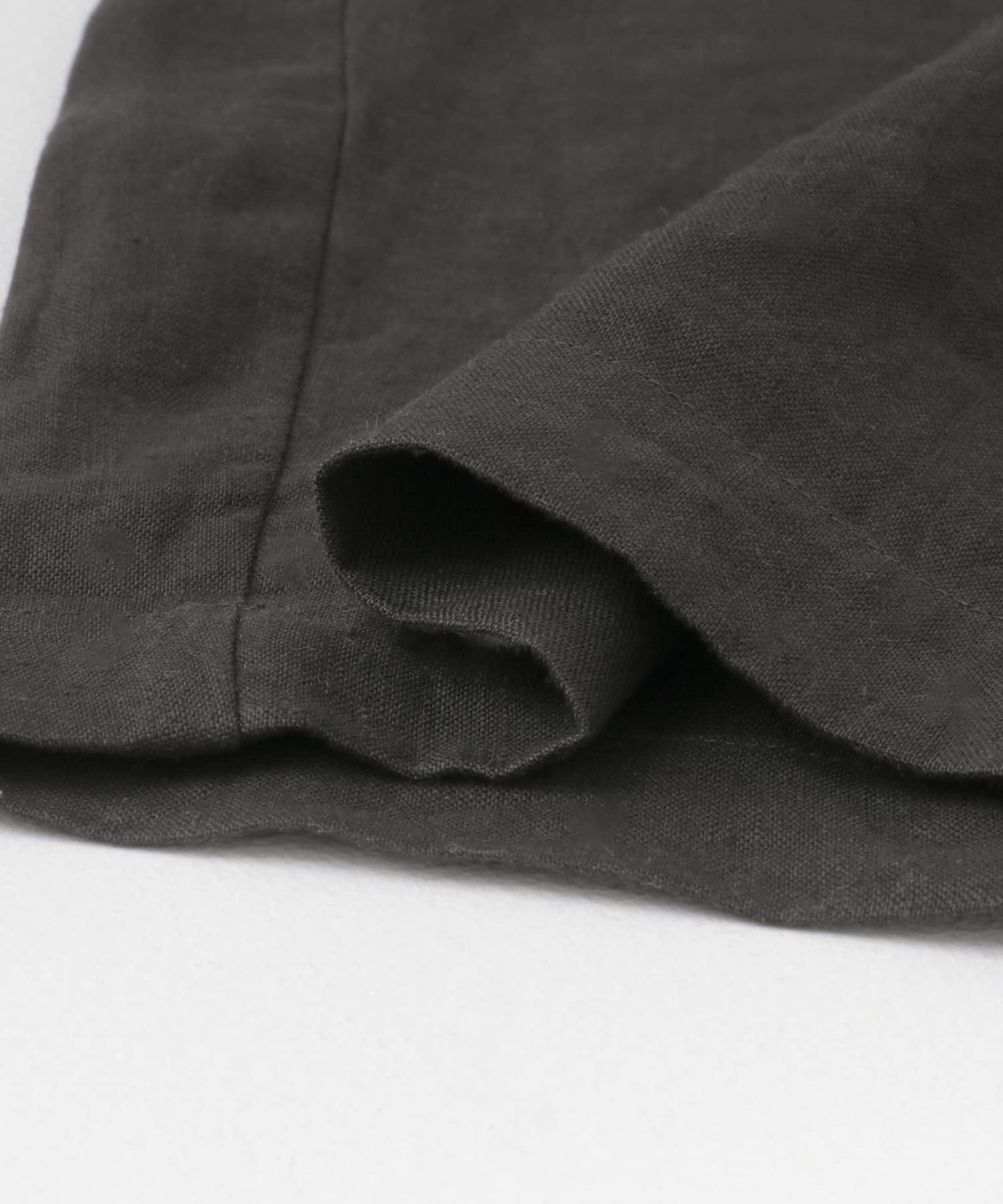 リネンハーフスリーブオールインワン CHARCOAL FREE