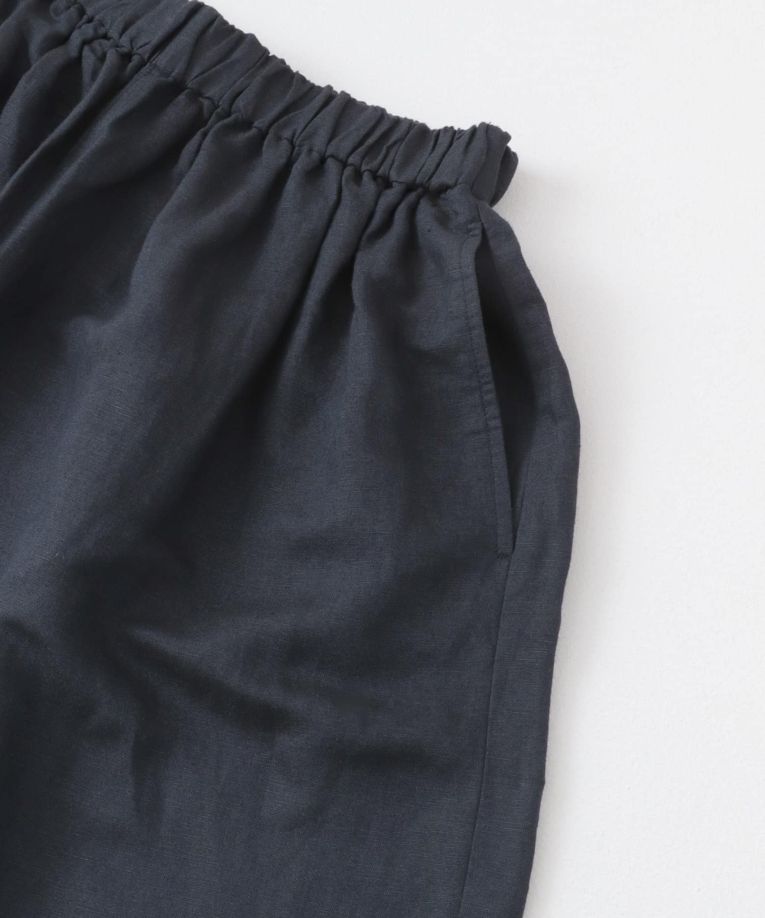 リネンレーヨンワイドギャザーパンツ(FREE YELLOW KHK): ボトム