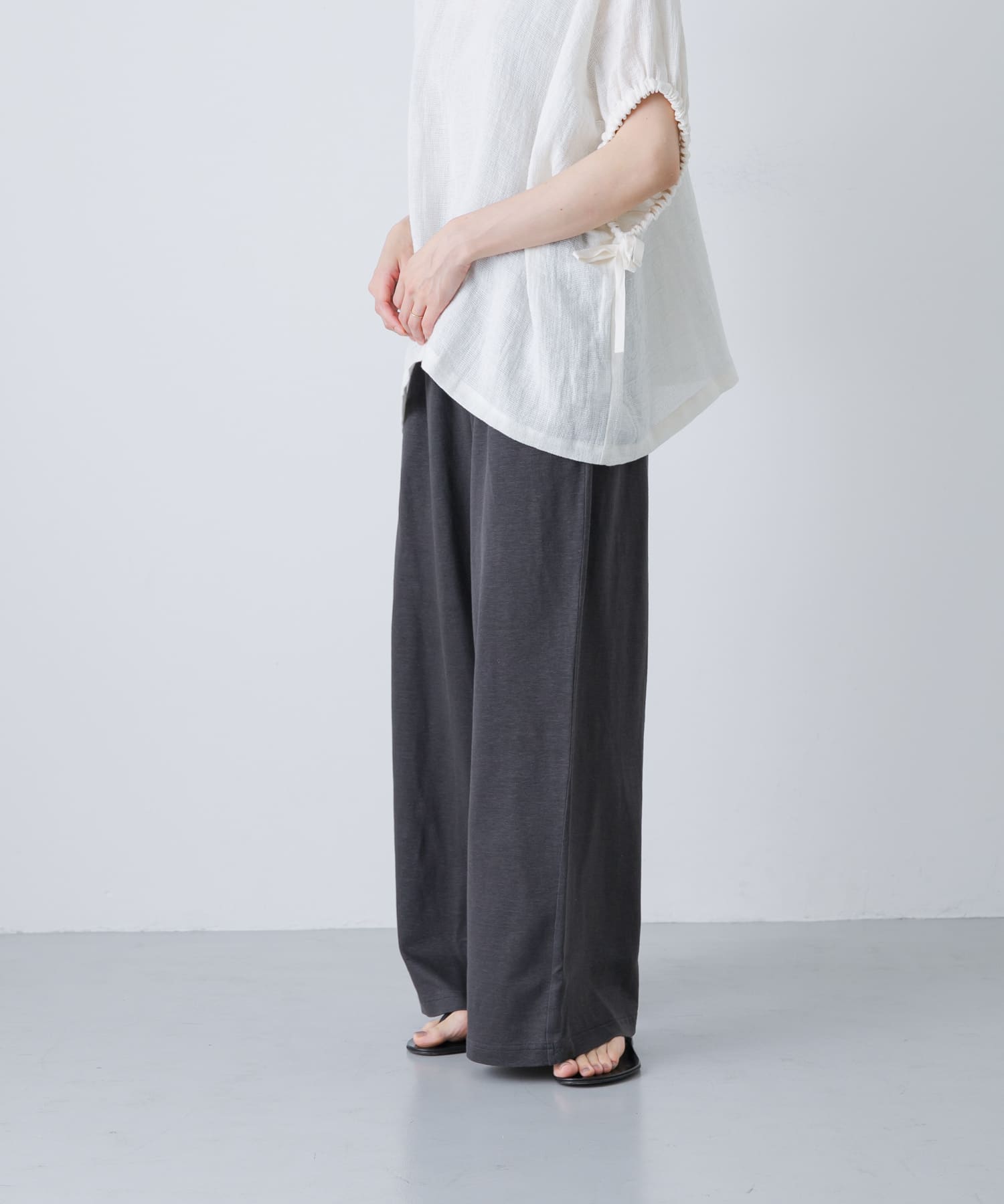 リネンカットイージーパンツ