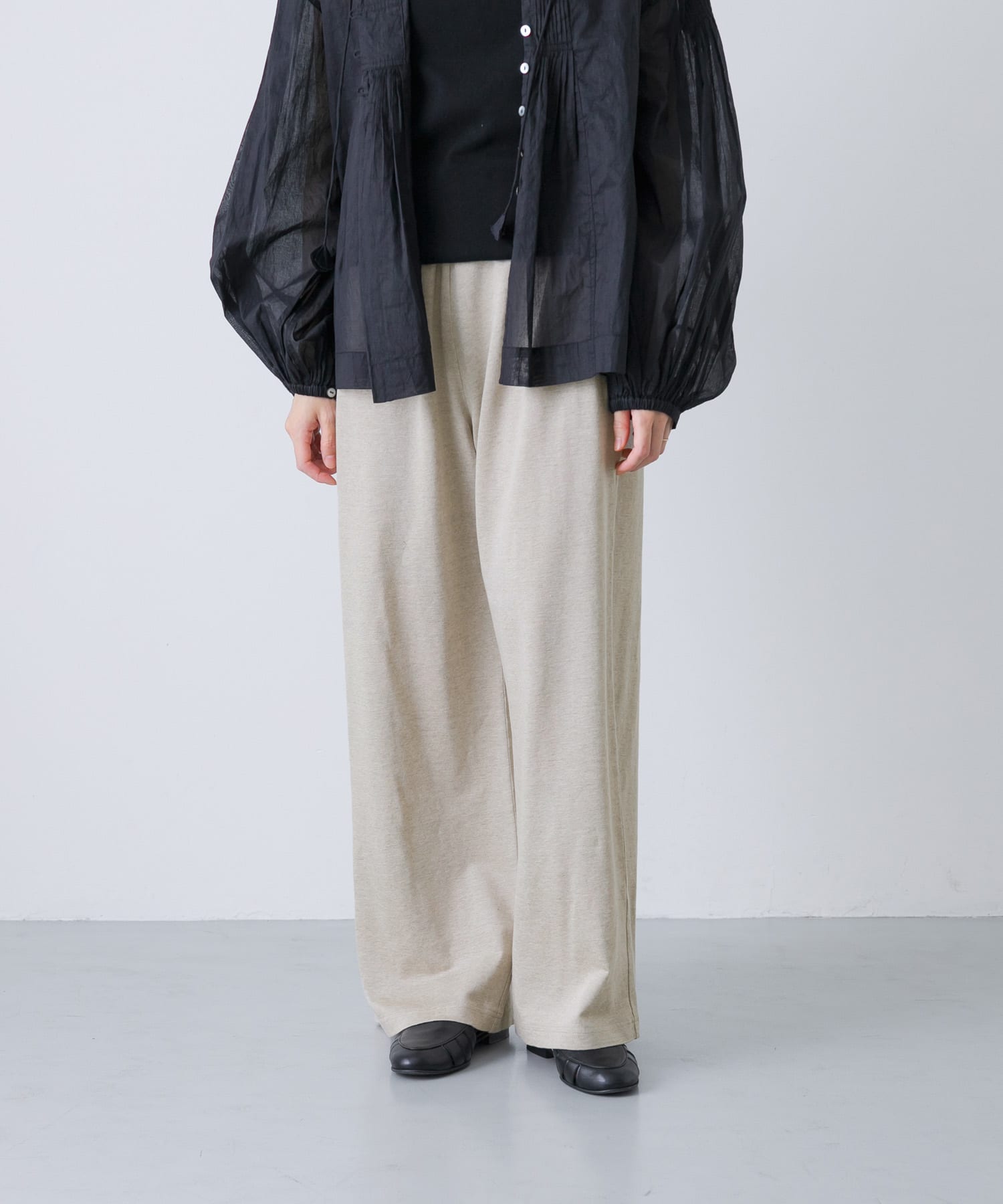 リネンカットイージーパンツ