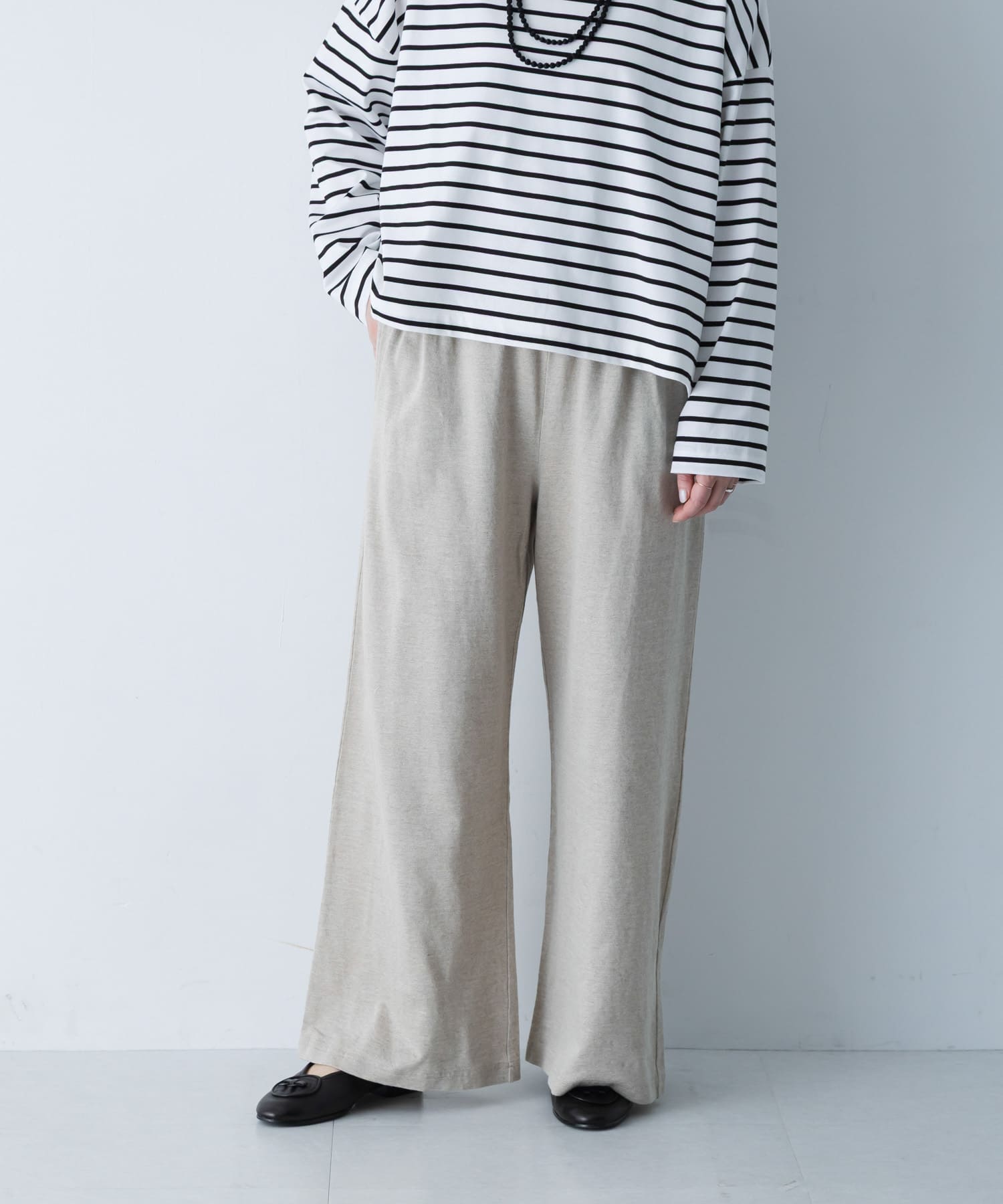リネンカットイージーパンツ