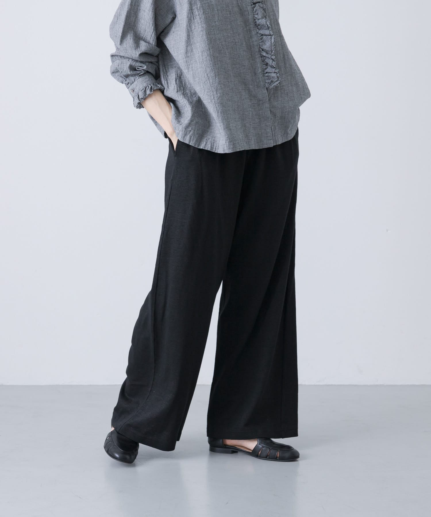 リネンカットイージーパンツ