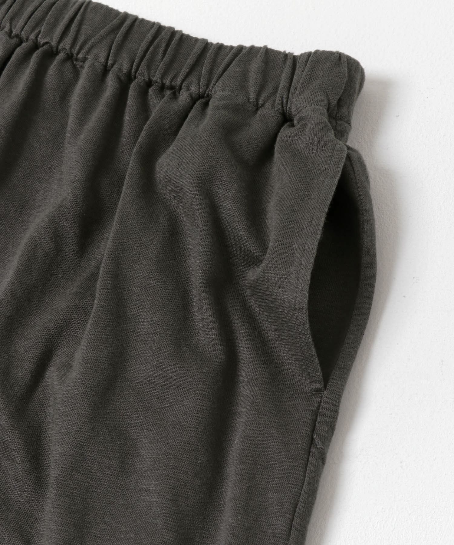 リネンカットストレートスカート CHARCOAL FREE