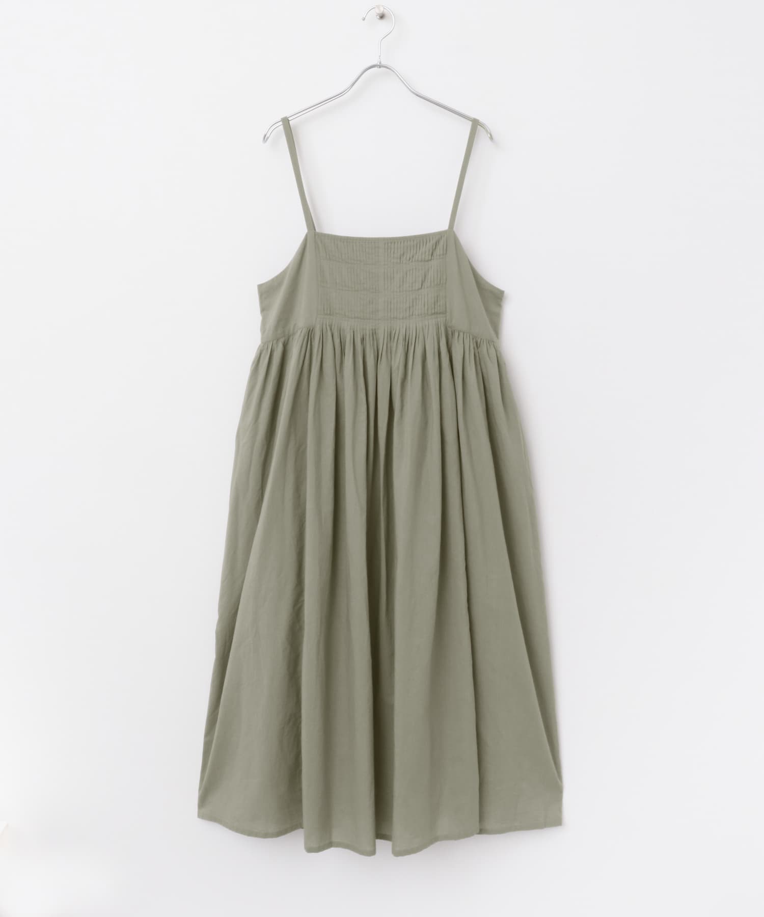 ピンタックキャミワンピース SAGE FREE