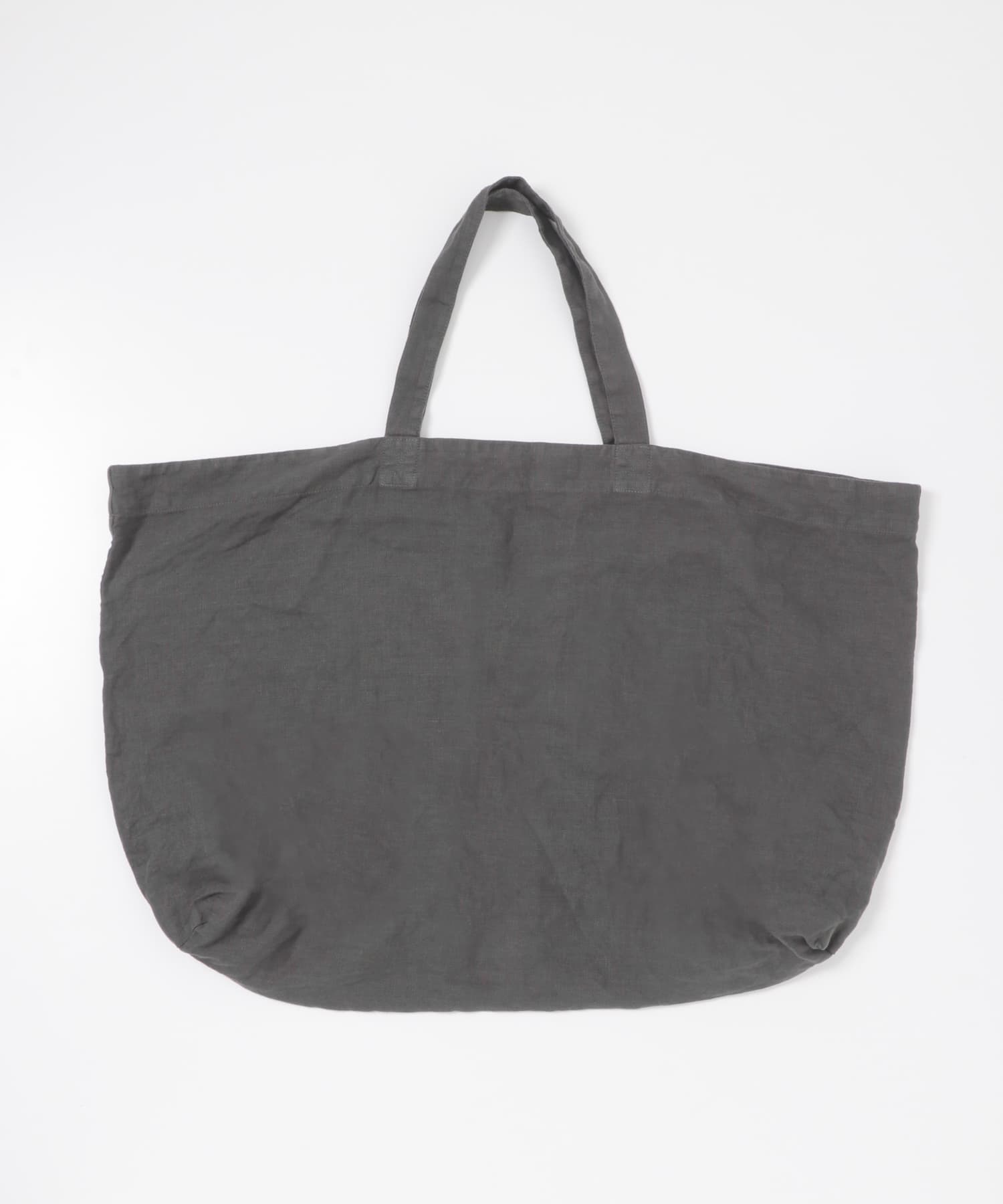 リネンビッグトートバッグ CHARCOAL FREE