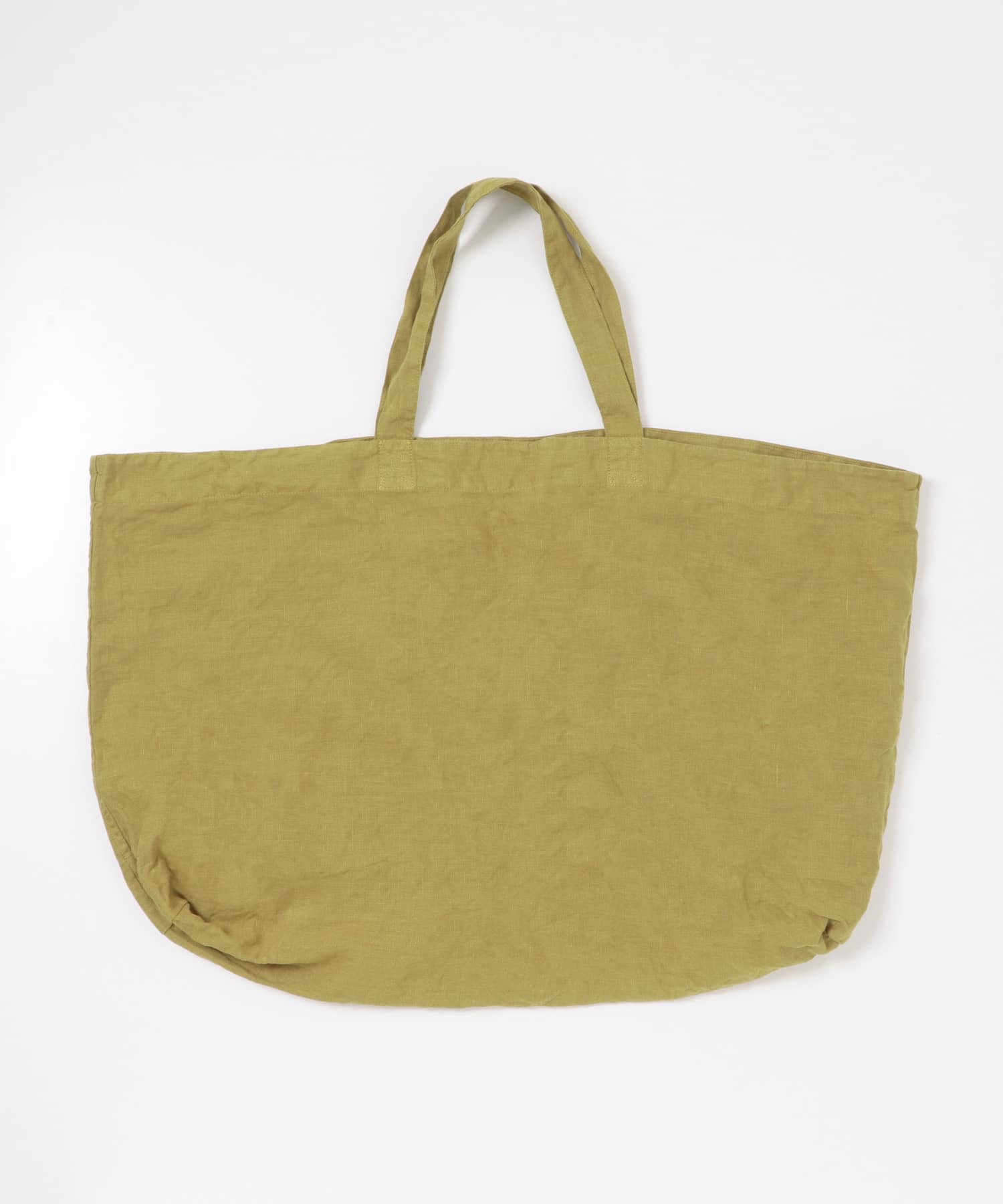 リネンビッグトートバッグ YELLOW KHK FREE