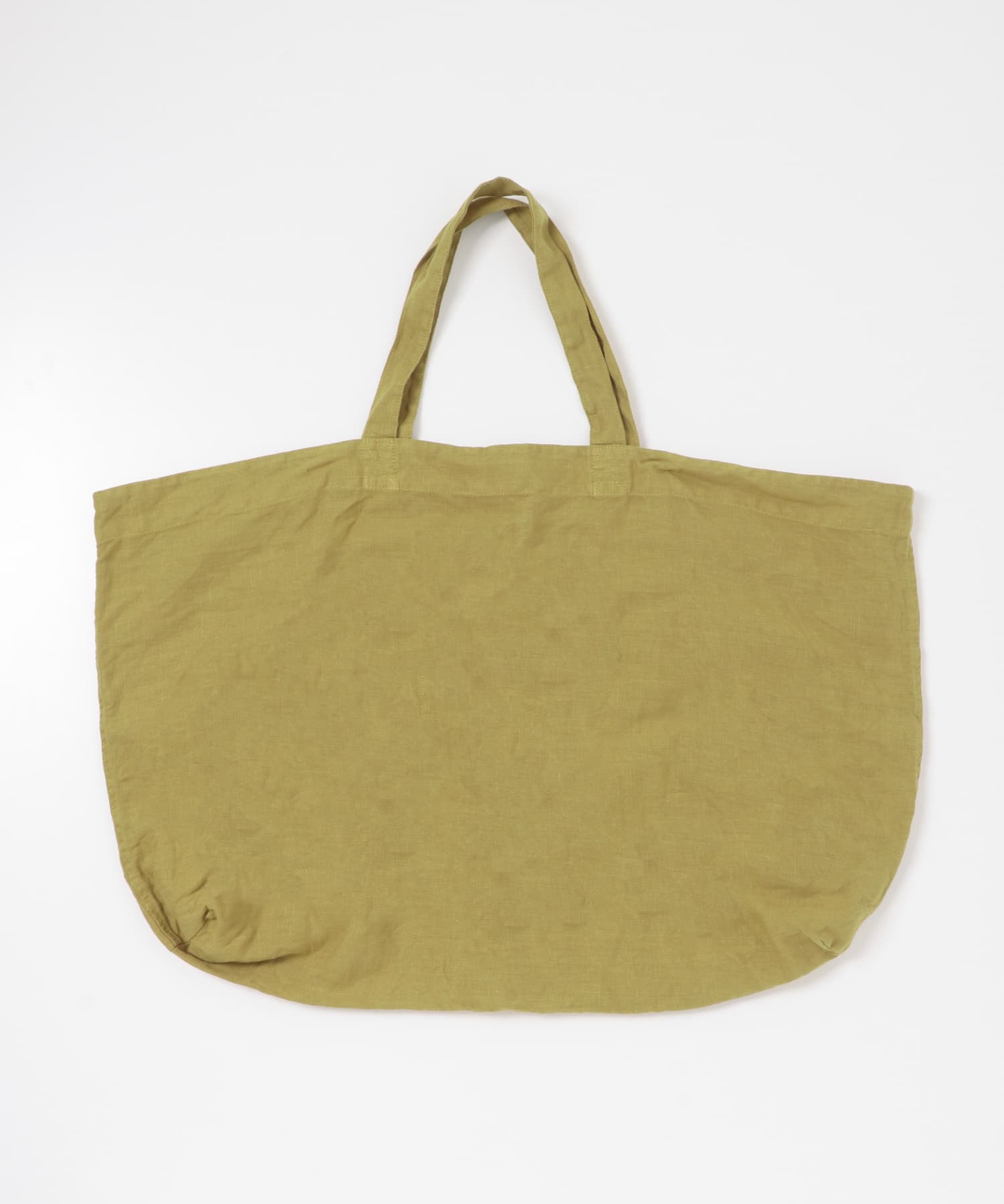 リネンビッグトートバッグ YELLOW KHK FREE