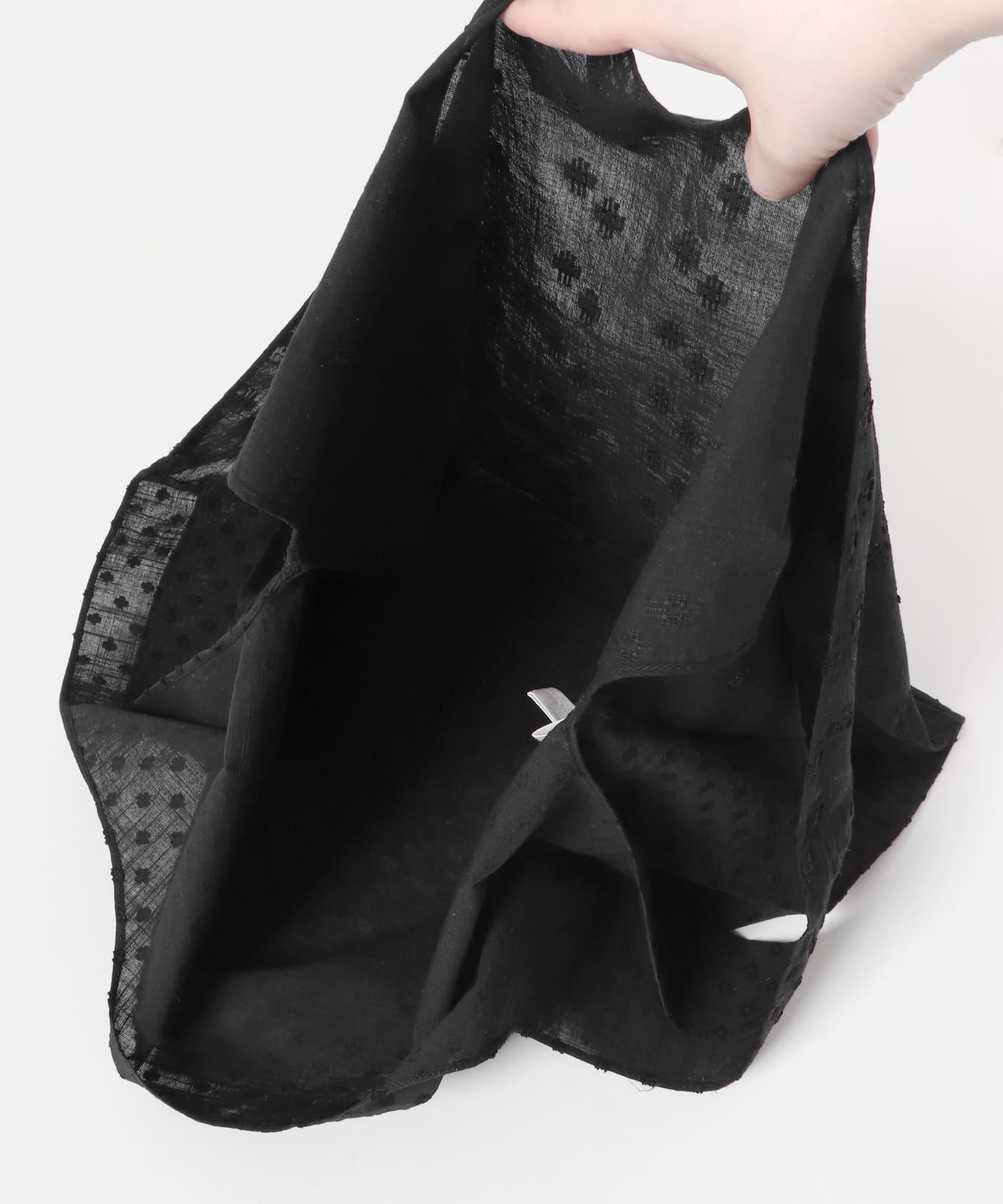 ジャガードマルシェバッグ BLACK FREE