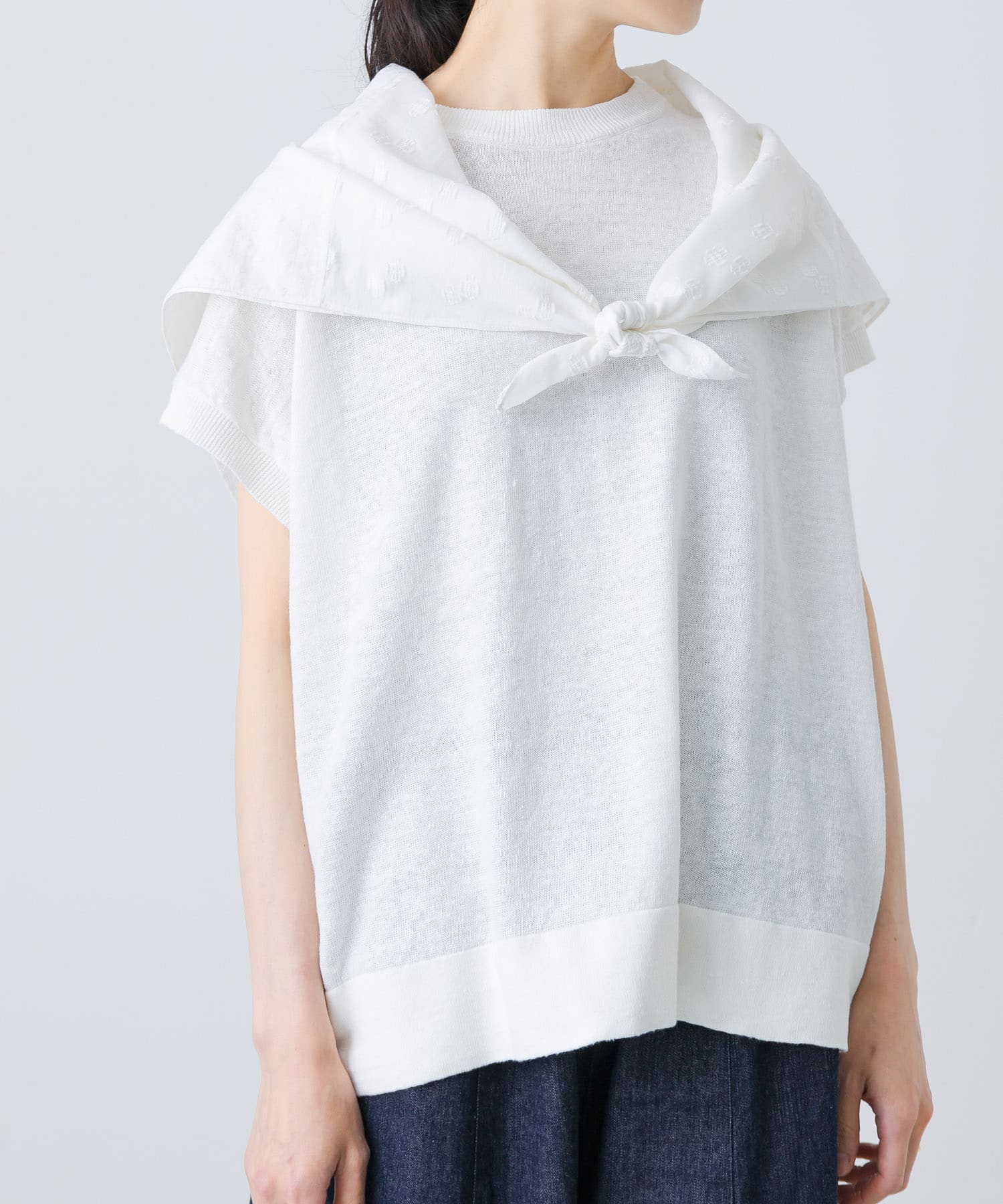 ジャガードパッチワークスカーフ