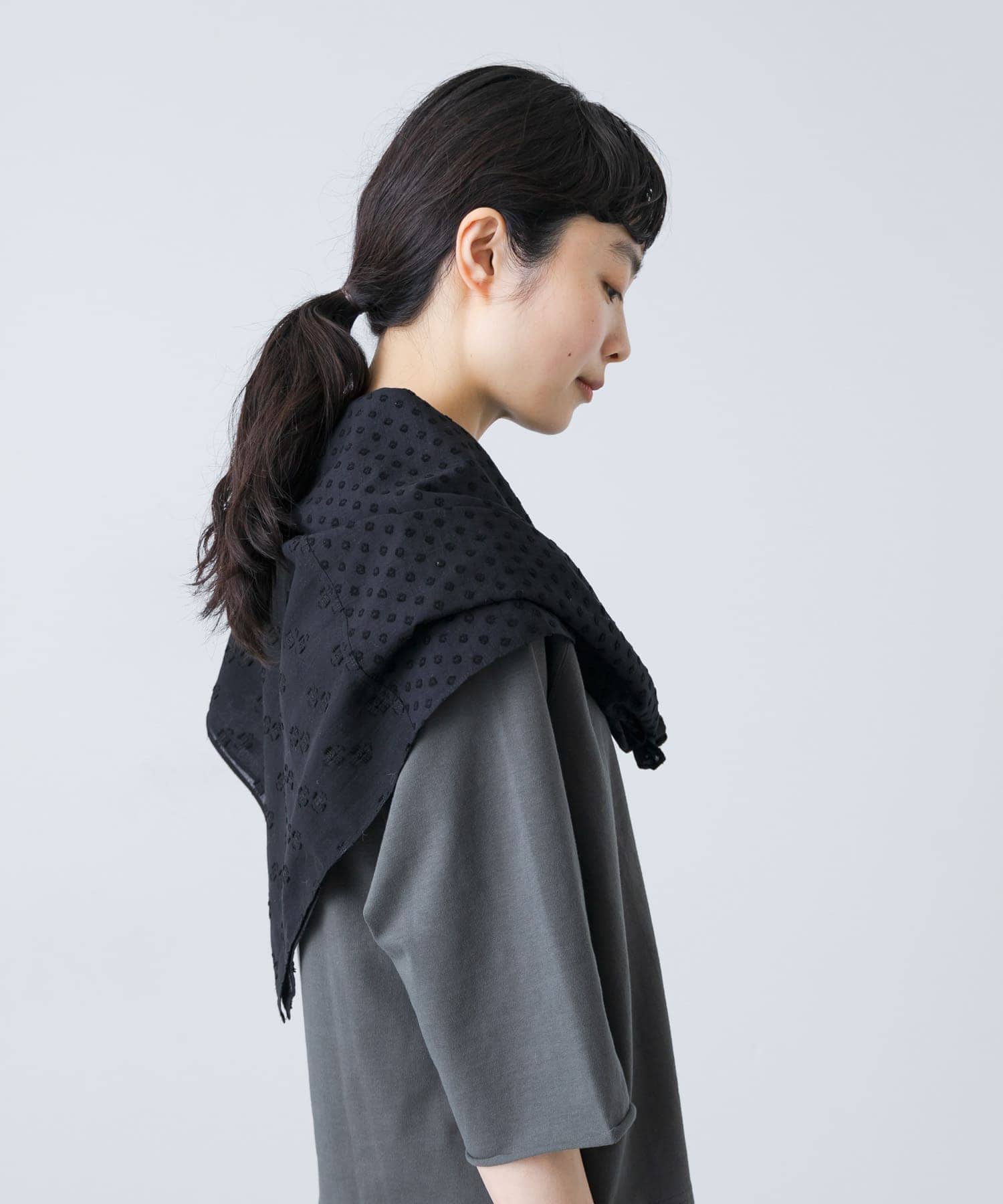 ジャガードパッチワークスカーフ