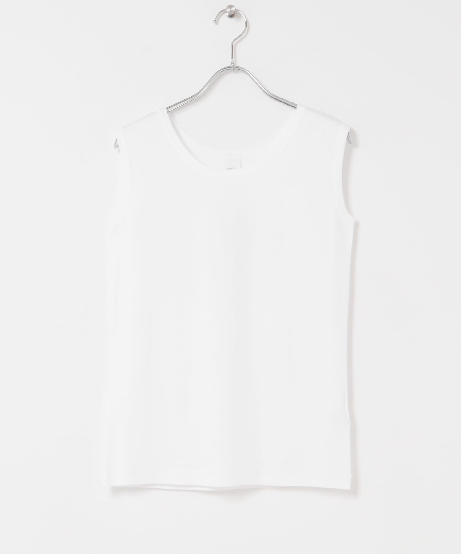 丸胴コットンフライスタンクトップ