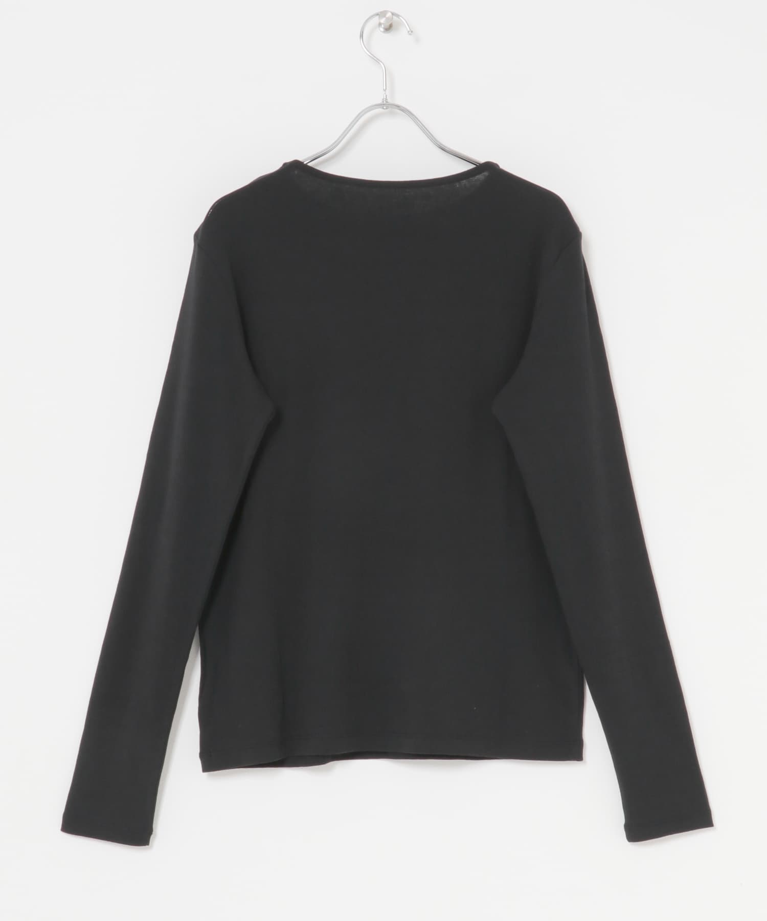 ハイツイストコットンボートカットソー BLACK FREE