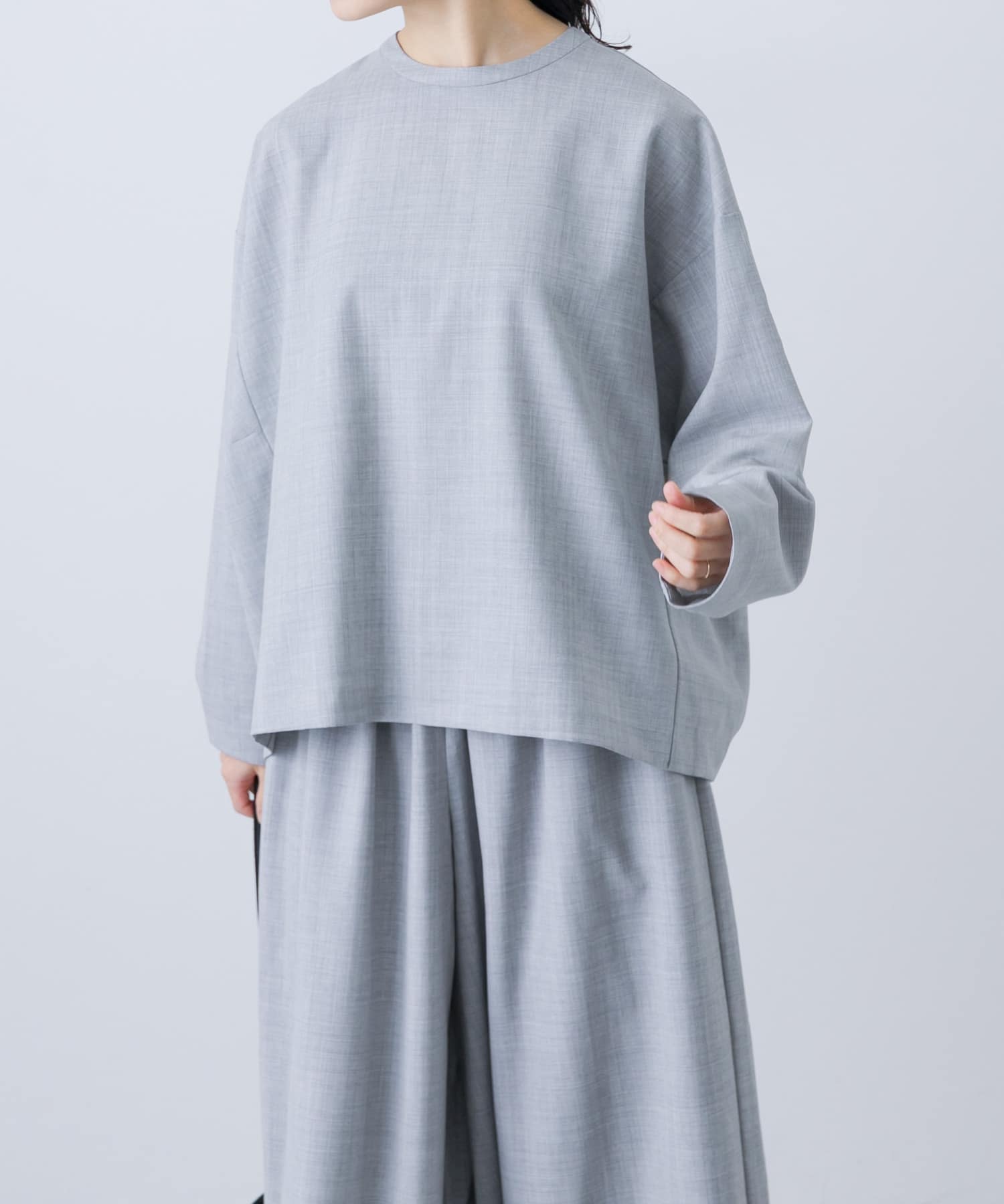Washable wool pullover